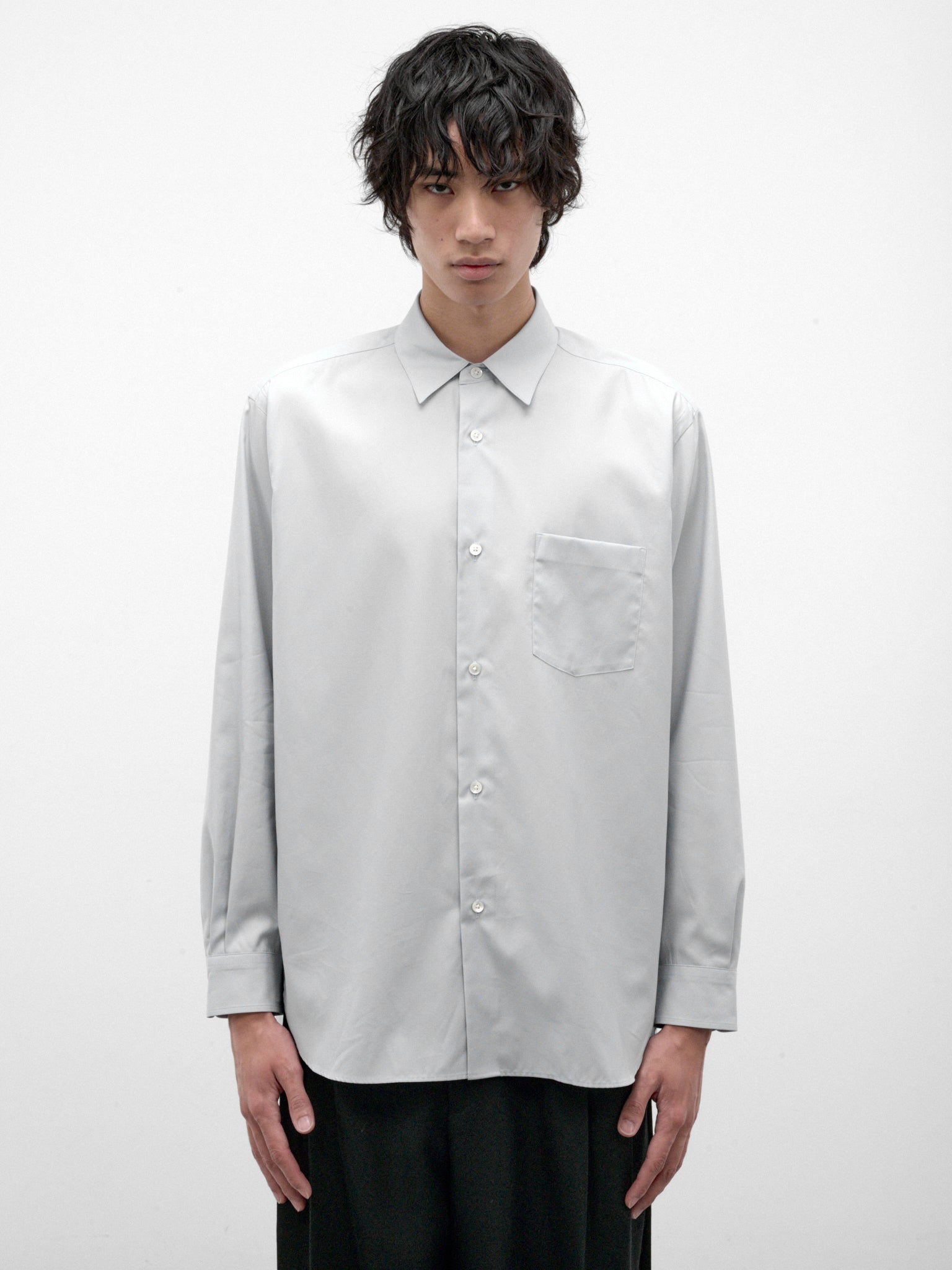 Blue Pima Cotton Shirt (ST-1658-O-BLUE)