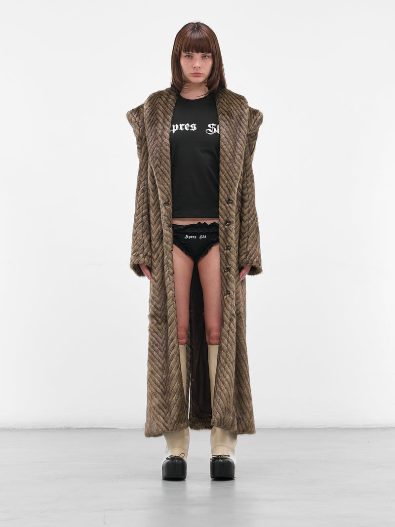 Brown 'St Moritz' Fur Coat (ST-MORITZ-FUR-BROWN)