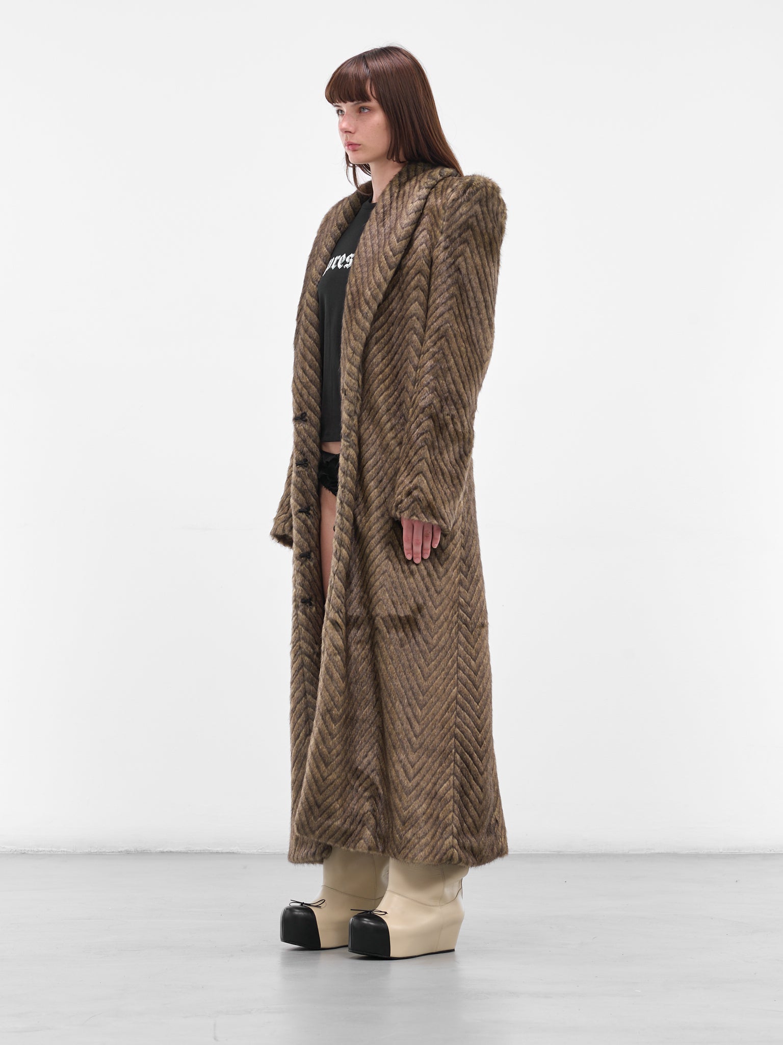 Brown 'St Moritz' Fur Coat (ST-MORITZ-FUR-BROWN)