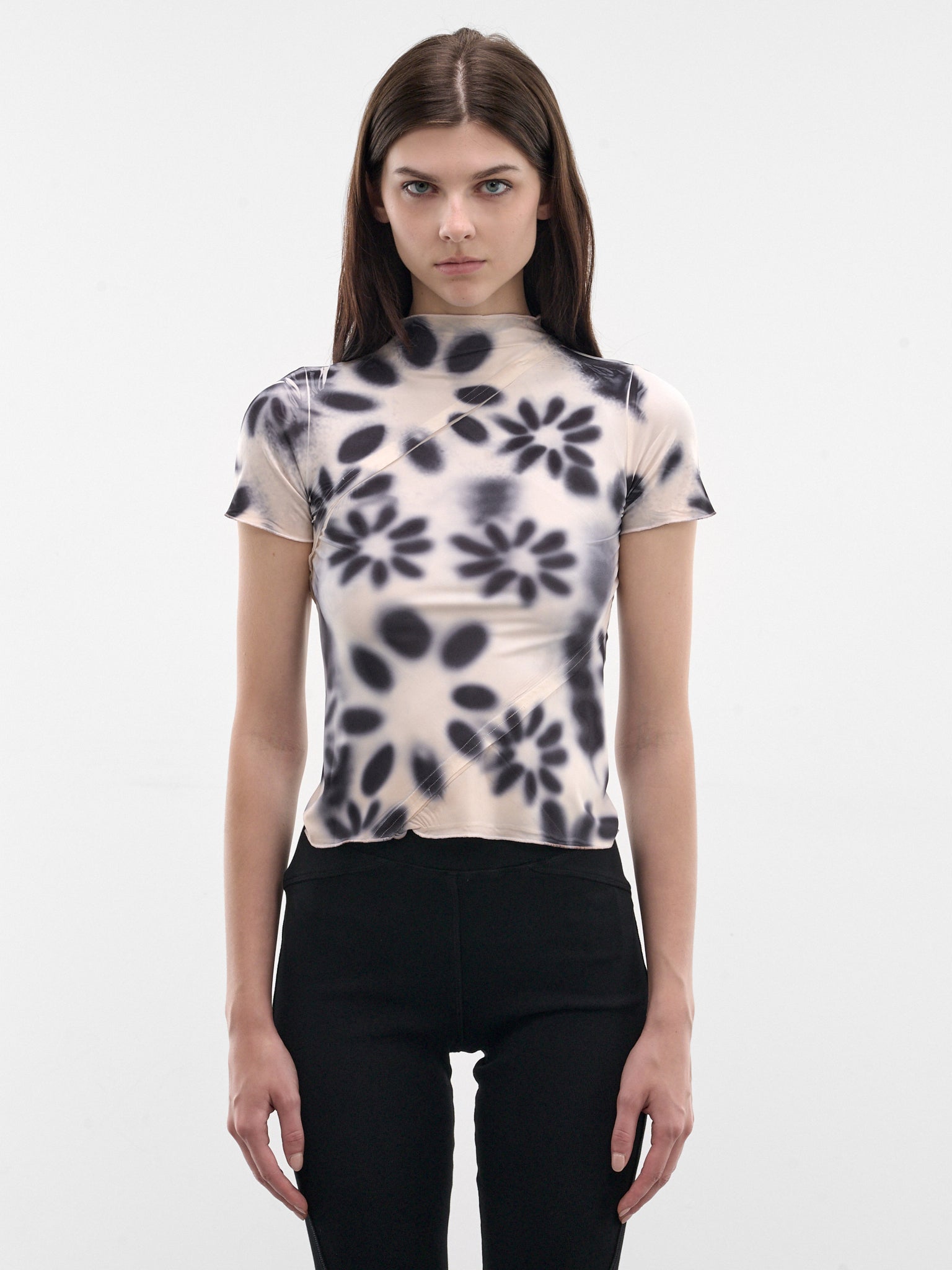 Burnt Floral Bias Baby Top (ST07-1-ROSE-QUARTZ-BURNT-FLORA)