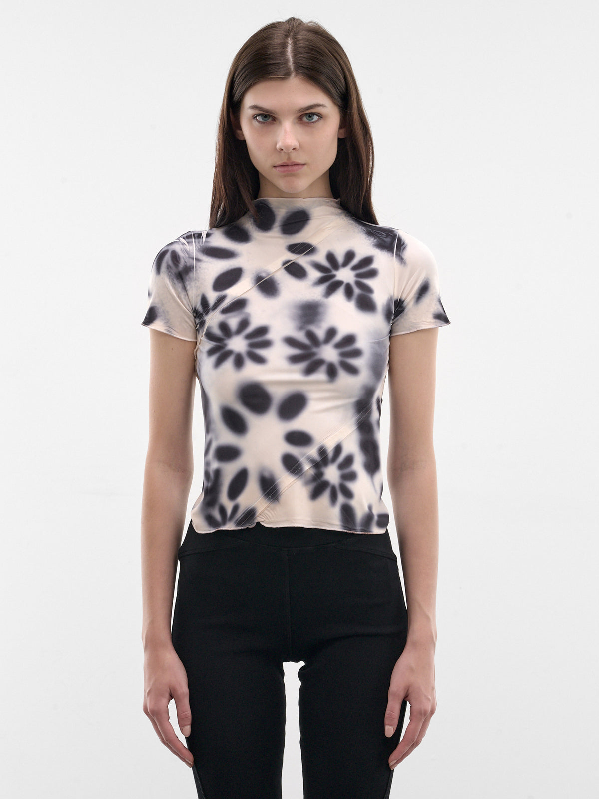 Burnt Floral Bias Baby Top (ST07-1-ROSE-QUARTZ-BURNT-FLORA)