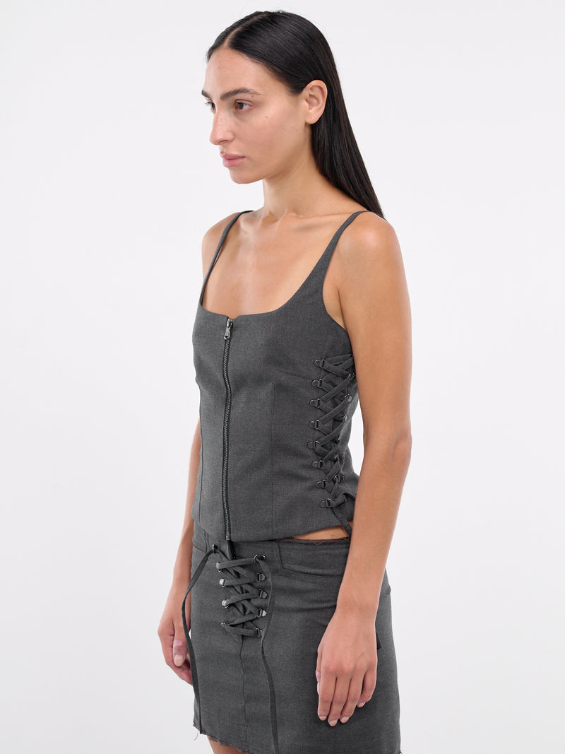 Lace Strap Top (ST110-ASPHALT)