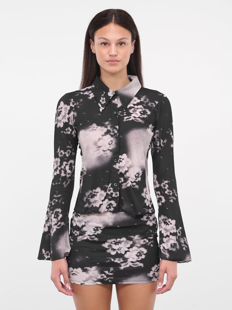 Sprayed Shirt (ST20-3-SPRAYED-LACE-BLACK)