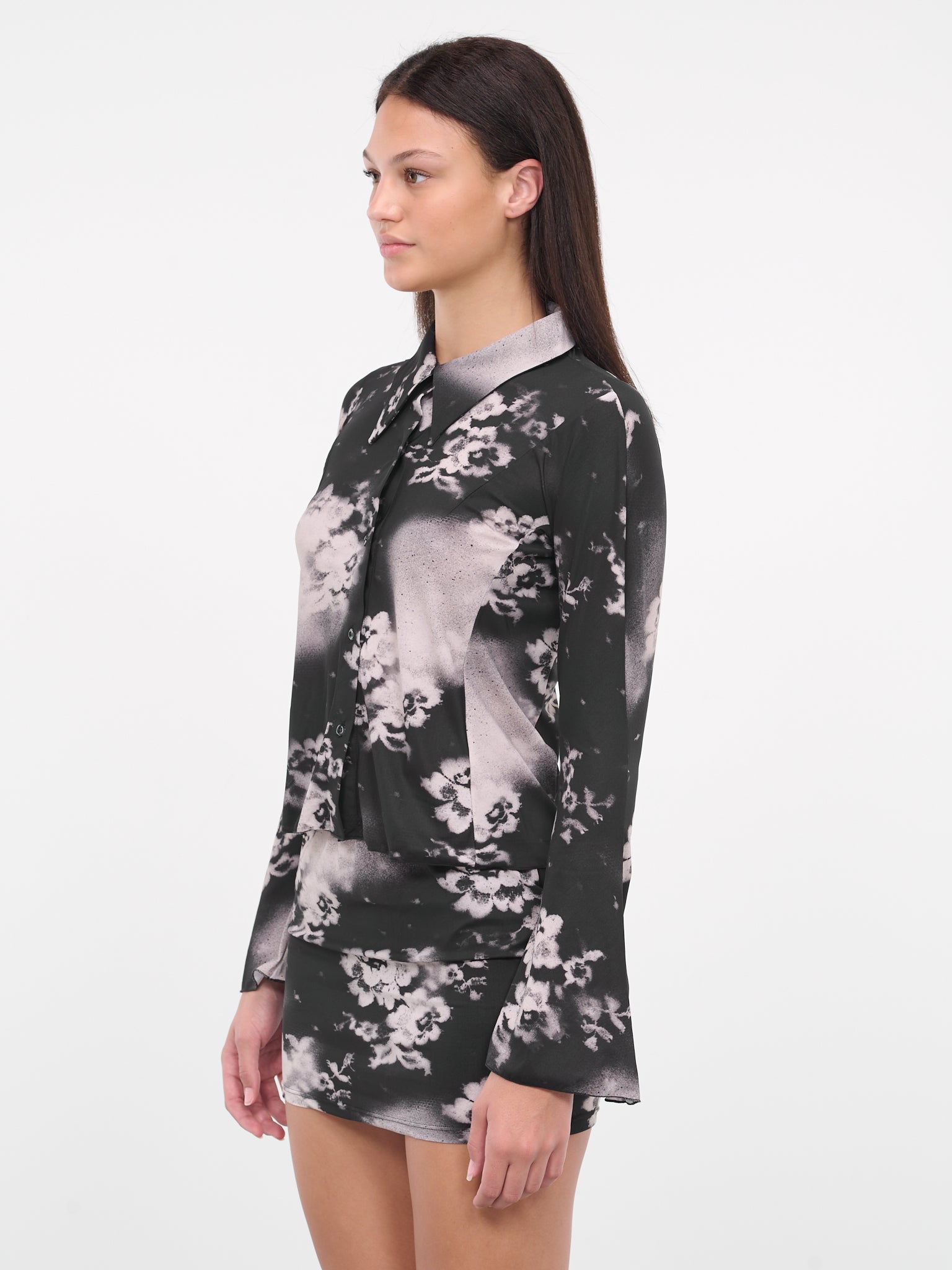Sprayed Shirt (ST20-3-SPRAYED-LACE-BLACK)