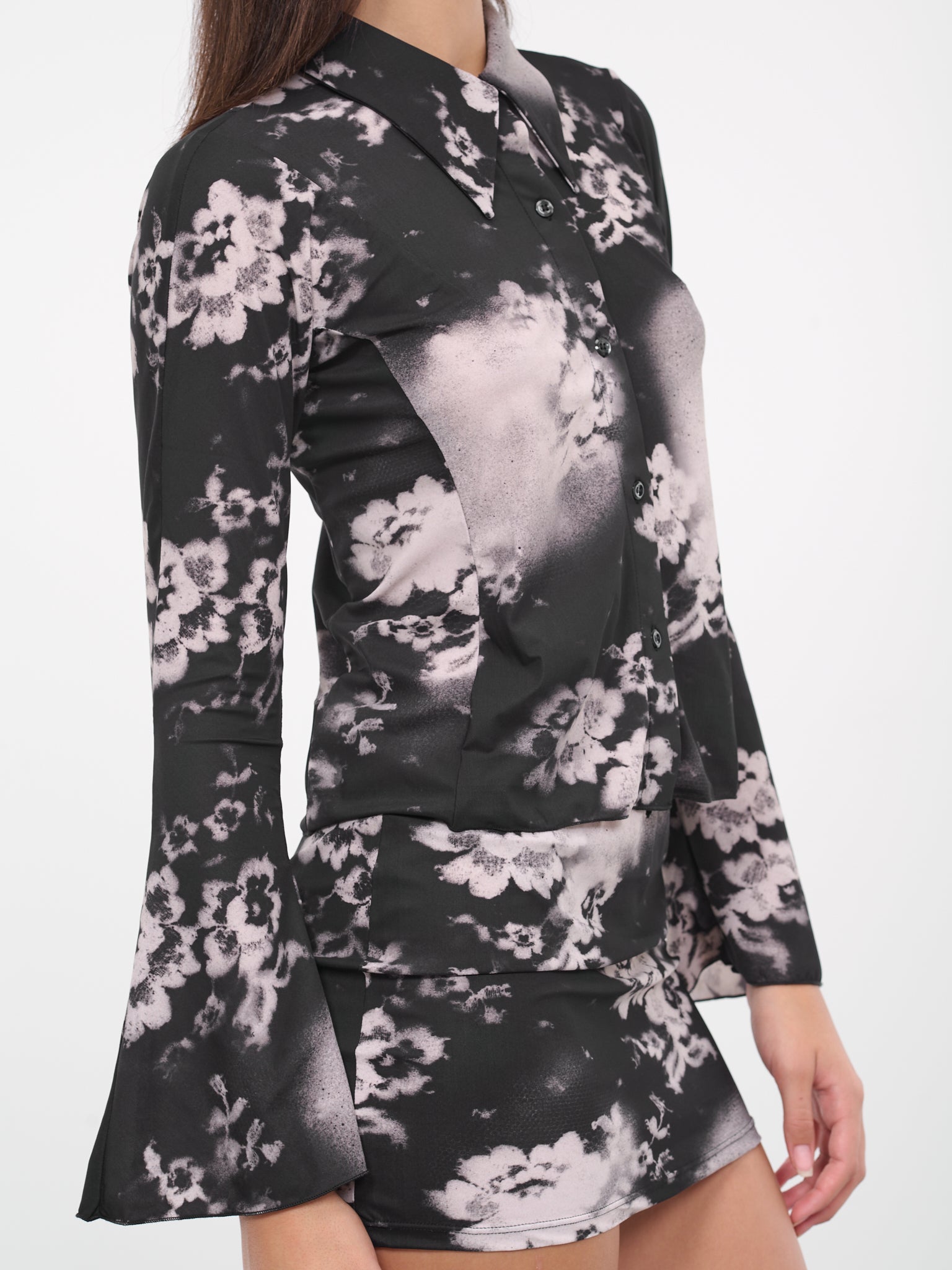 Sprayed Shirt (ST20-3-SPRAYED-LACE-BLACK)