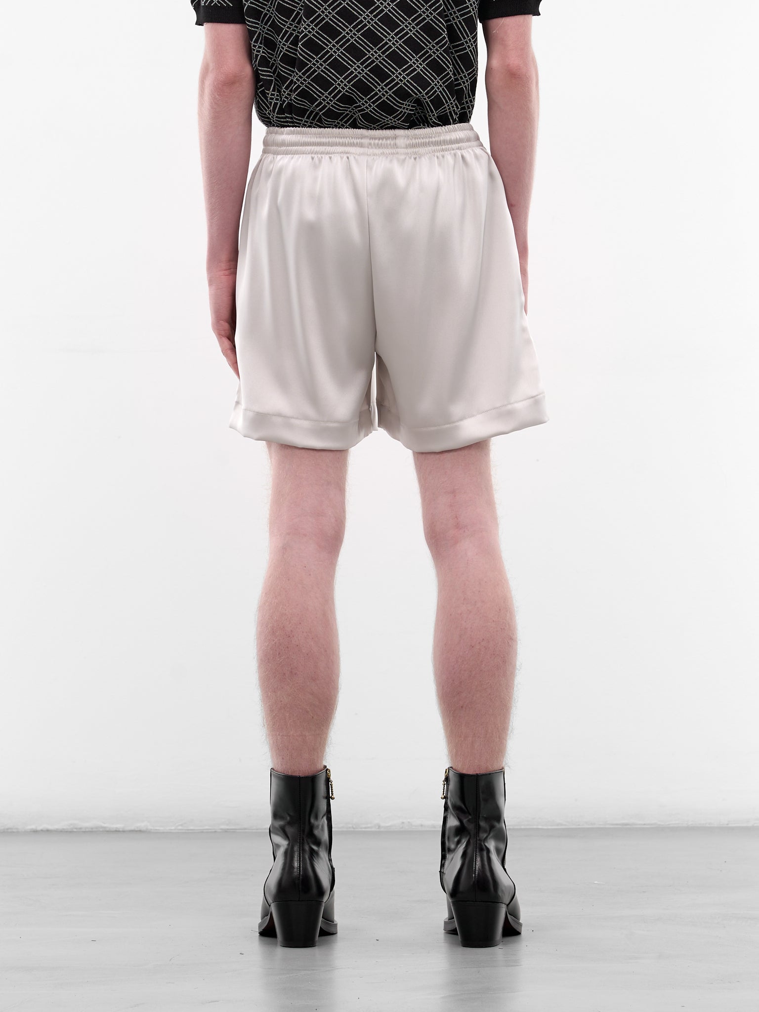 ERNEST W. BAKER Satin Sport Shorts | H.Lorenzo - back