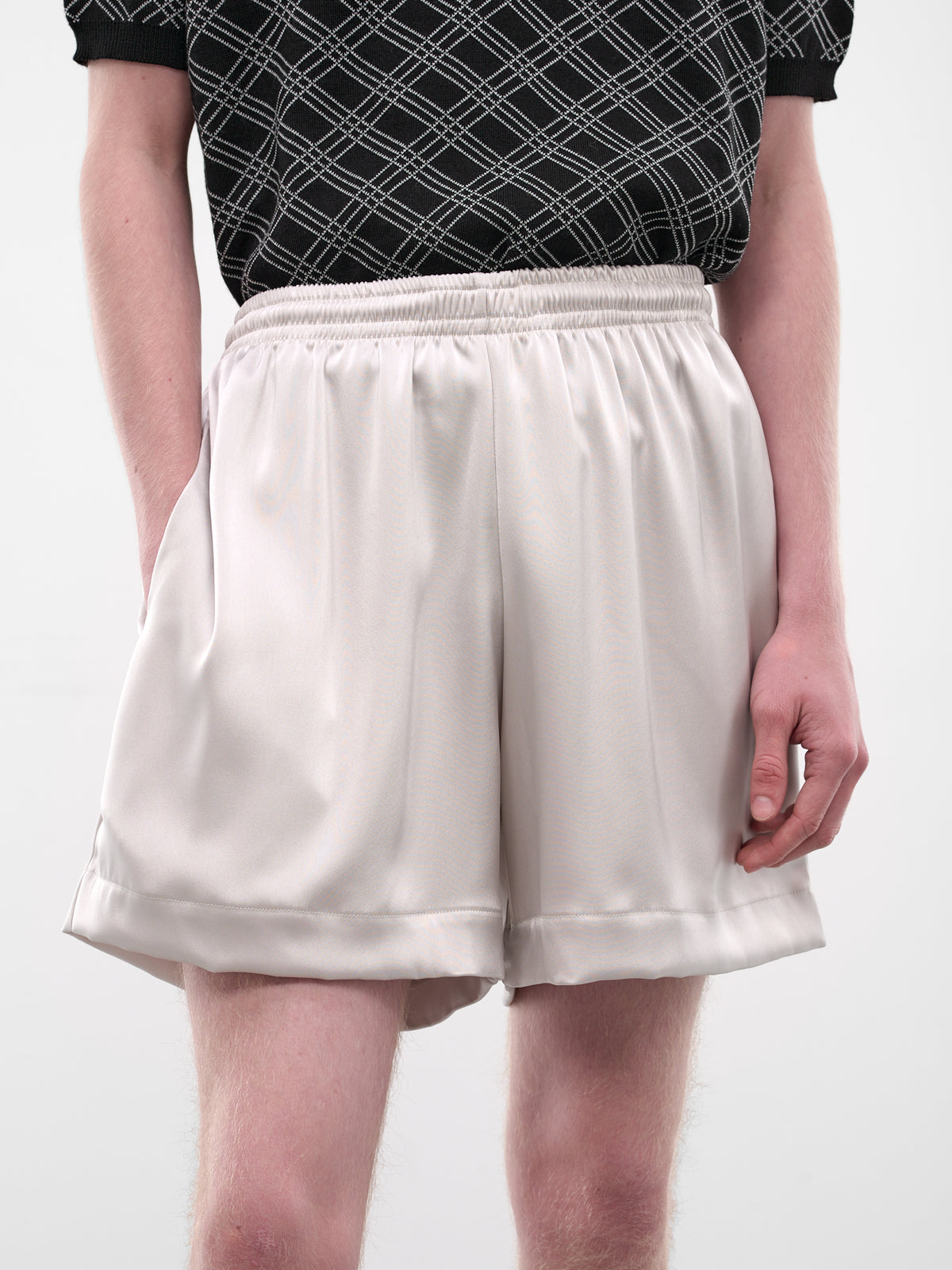 ERNEST W. BAKER Satin Sport Shorts | H.Lorenzo - detail 2