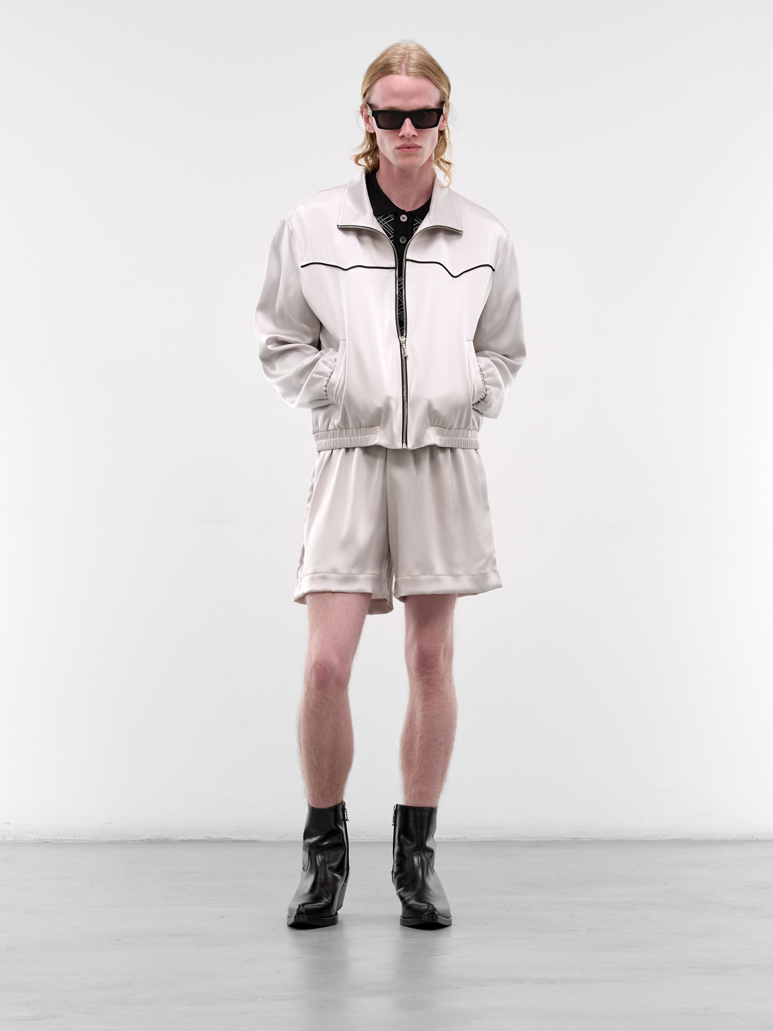 ERNEST W. BAKER Satin Sport Shorts | H.Lorenzo - styled