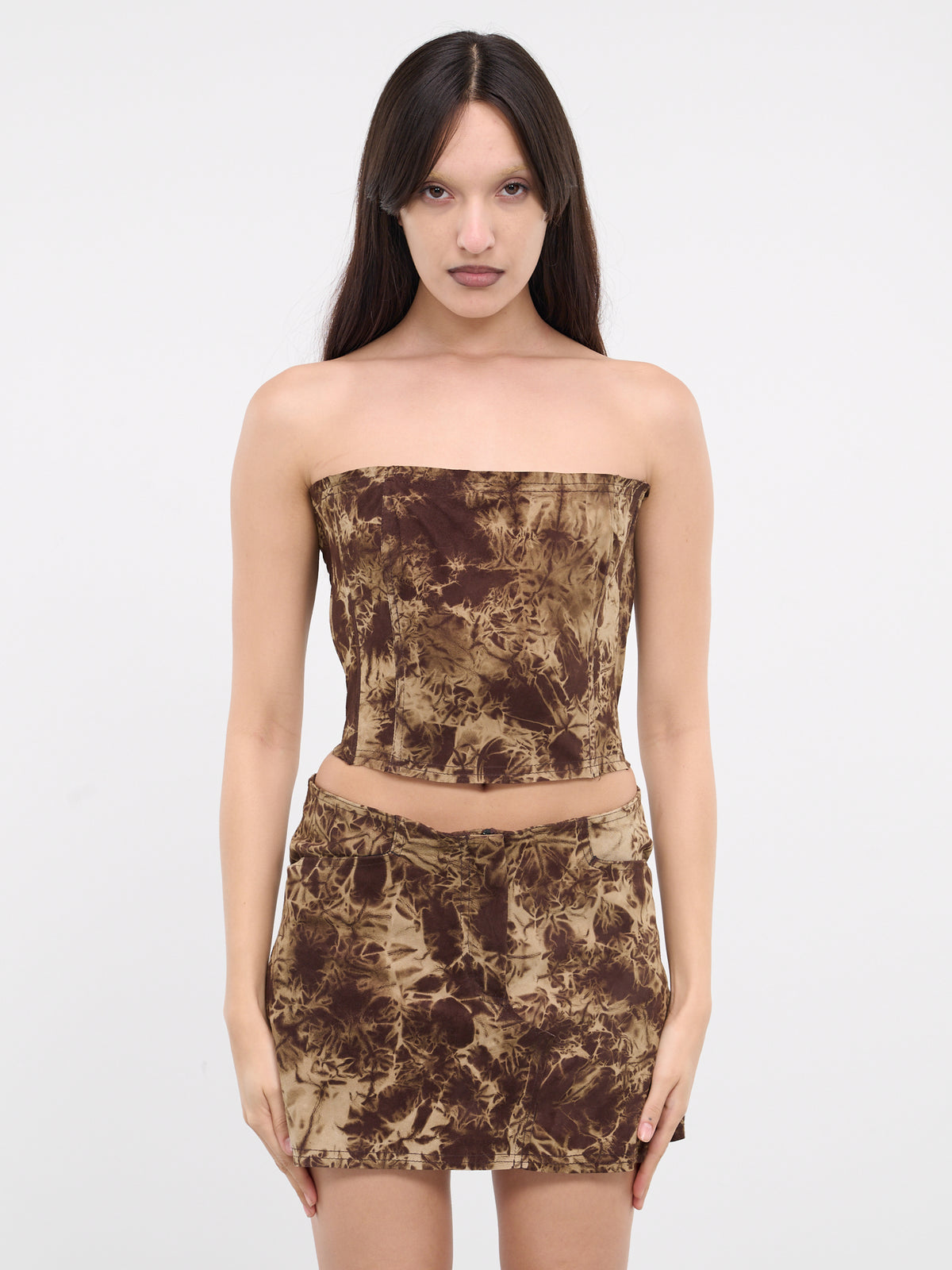 Suede Bustier (ST80-2-DYED-BROWN)
