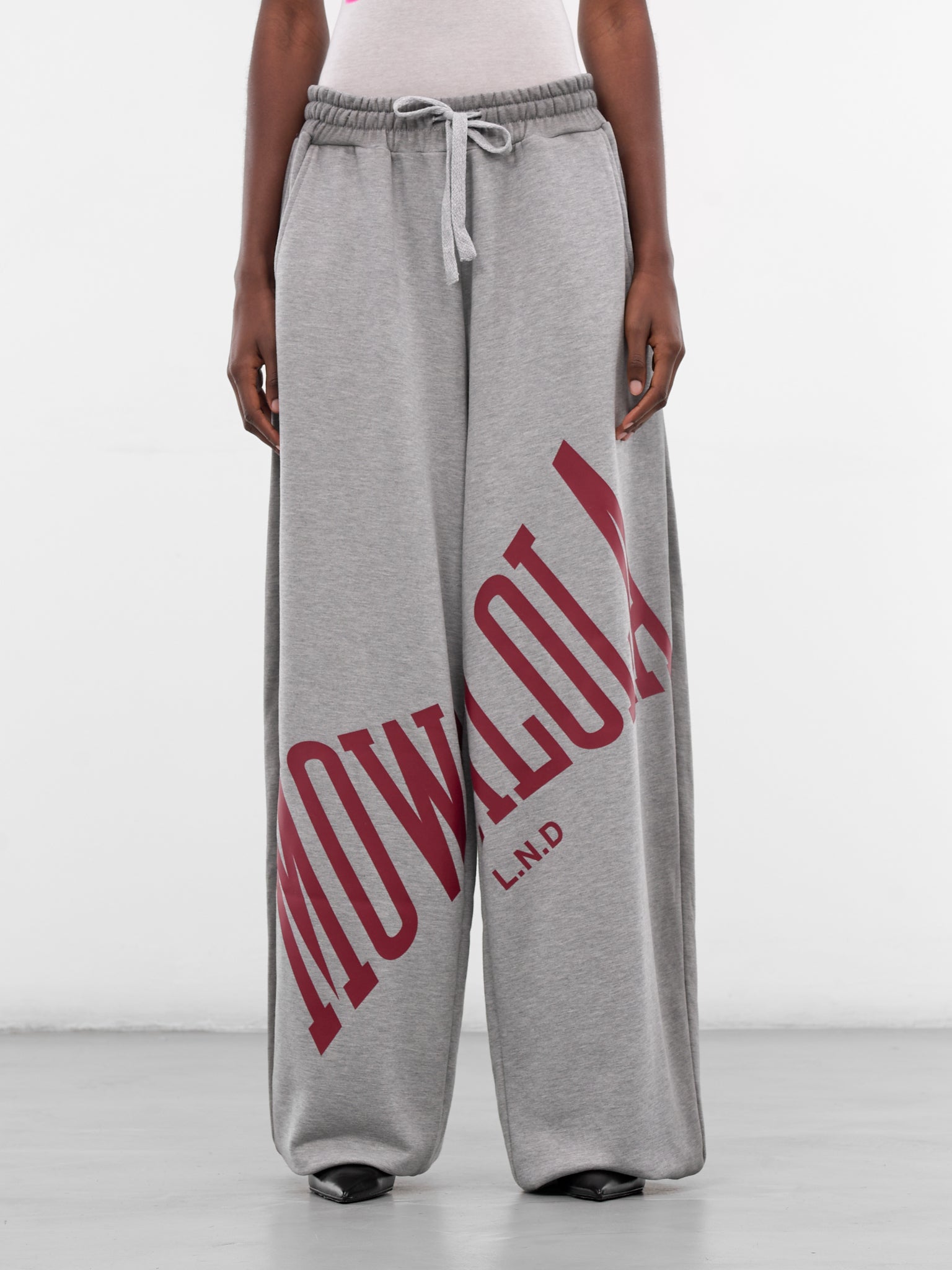 Gray Cotton Stamp Baggy Joggers (STAMP-JOGGERS-GREY)