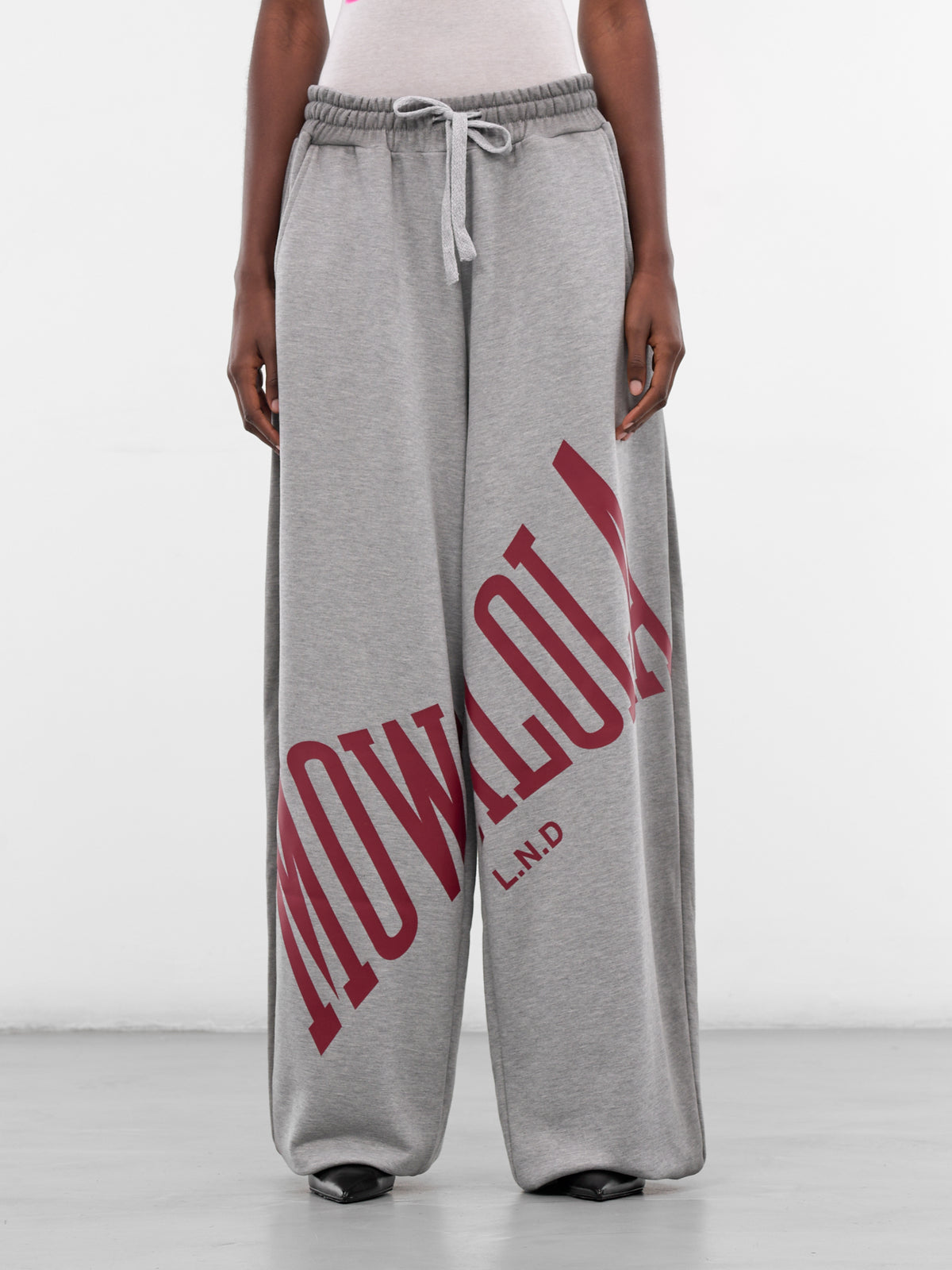 Gray Cotton Stamp Baggy Joggers (STAMP-JOGGERS-GREY)
