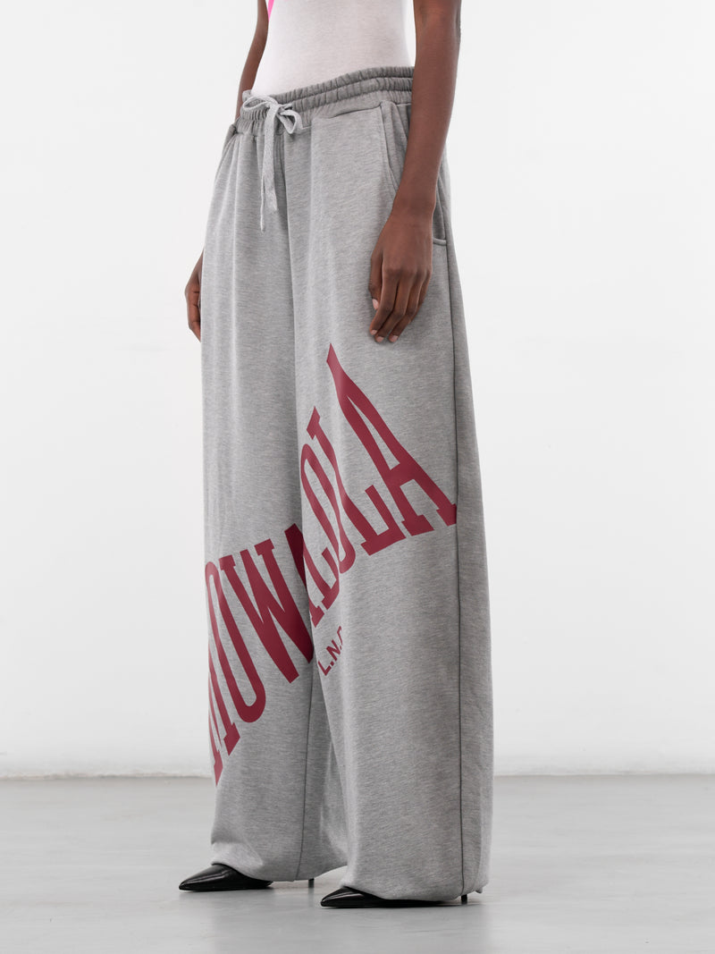 Gray Cotton Stamp Baggy Joggers (STAMP-JOGGERS-GREY)