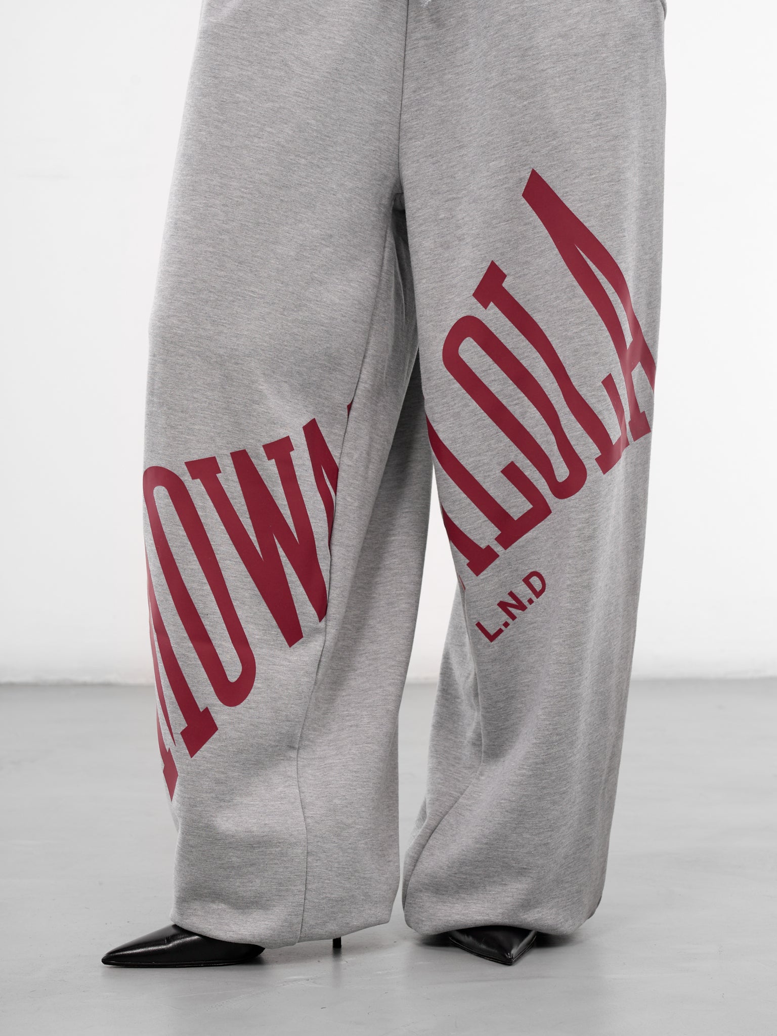 Gray Cotton Stamp Baggy Joggers (STAMP-JOGGERS-GREY)