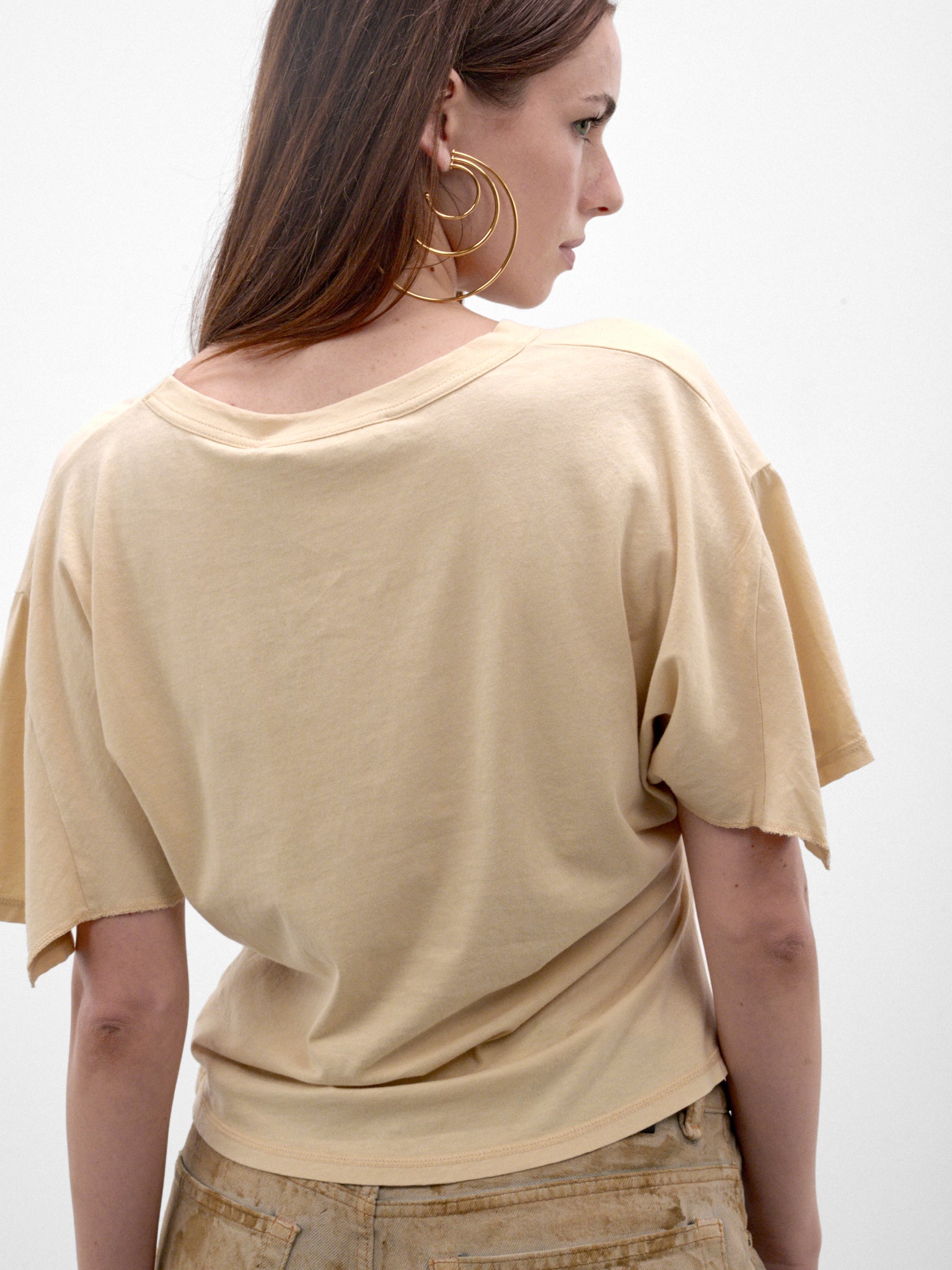 Cream Cotton Graphic Tee (STOTS0CR-STORM-CREAM)