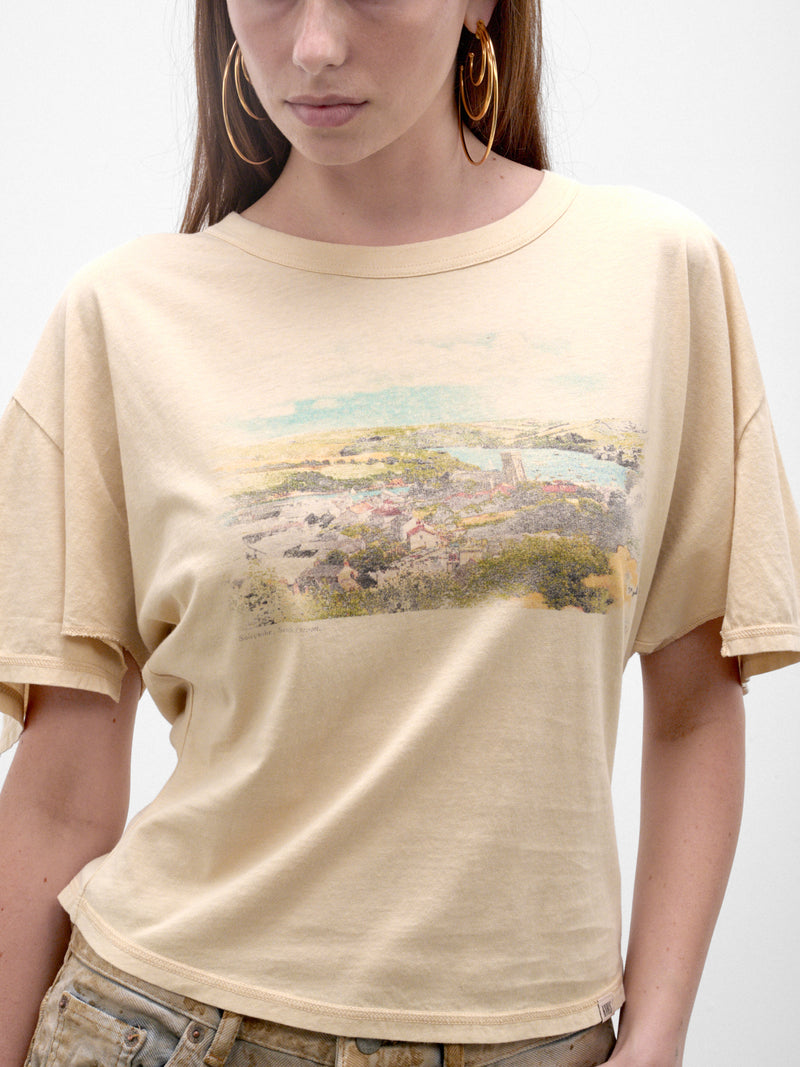 Cream Cotton Graphic Tee (STOTS0CR-STORM-CREAM)