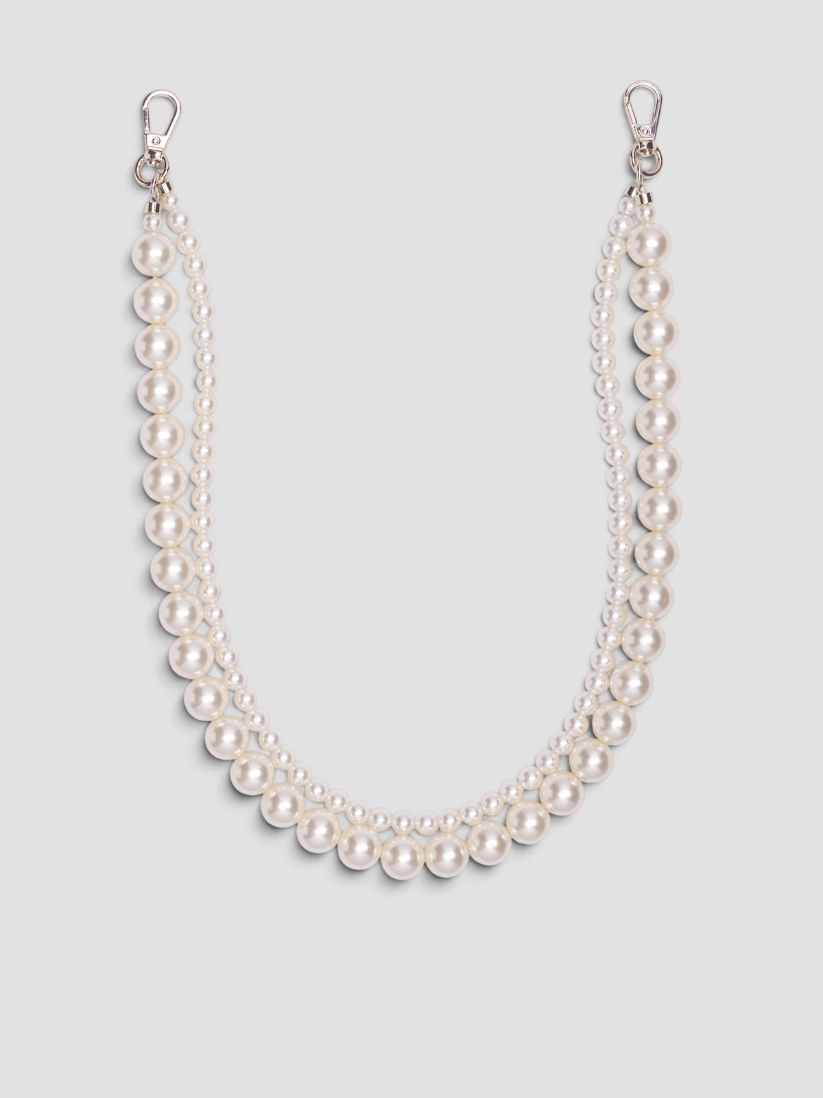 Double Pearl Strand Bag Strap (STRAP2-M-0904-PEARL)