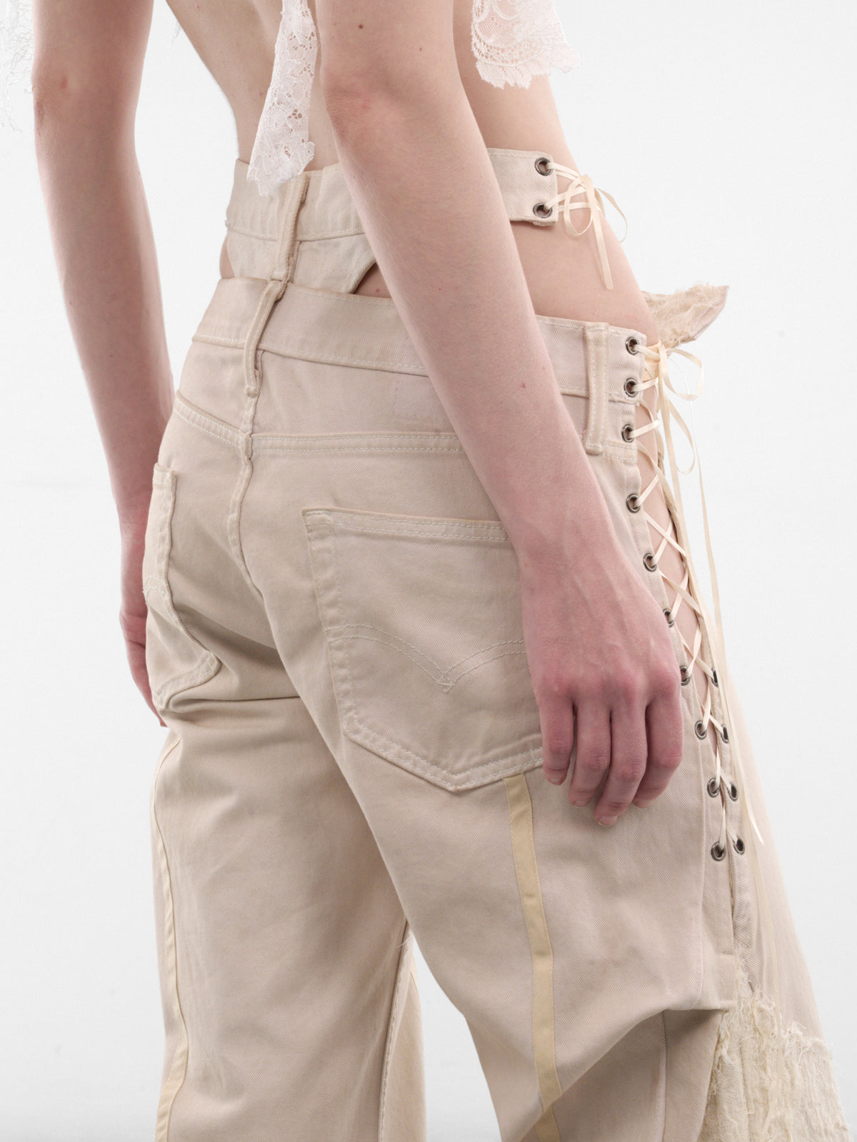 Off-White Stripe Me Bare Jeans (STRIP-ME-BARE-OFF-WHITE)