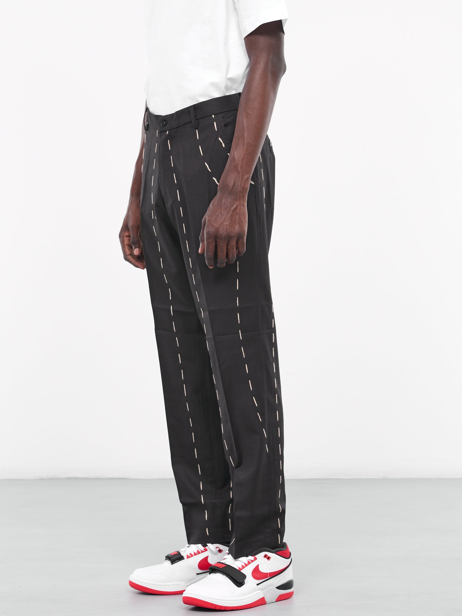 Embroidered Suit Pants (SUB-3-BLACK)