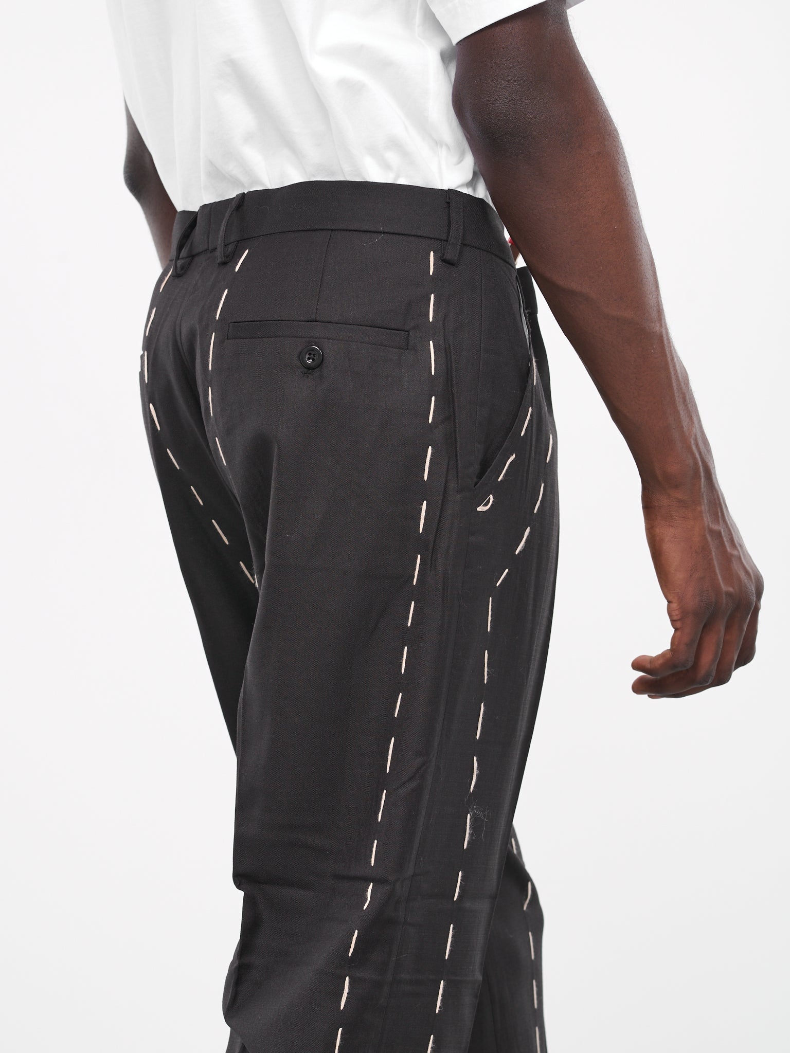 Embroidered Suit Pants (SUB-3-BLACK)