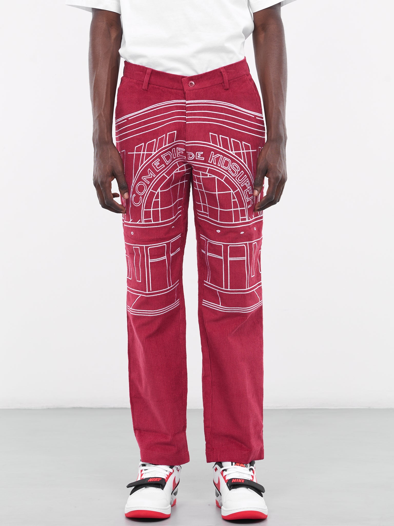 Comedie de KidSuper Suit Pants (SUB-7-BURGUNDY)