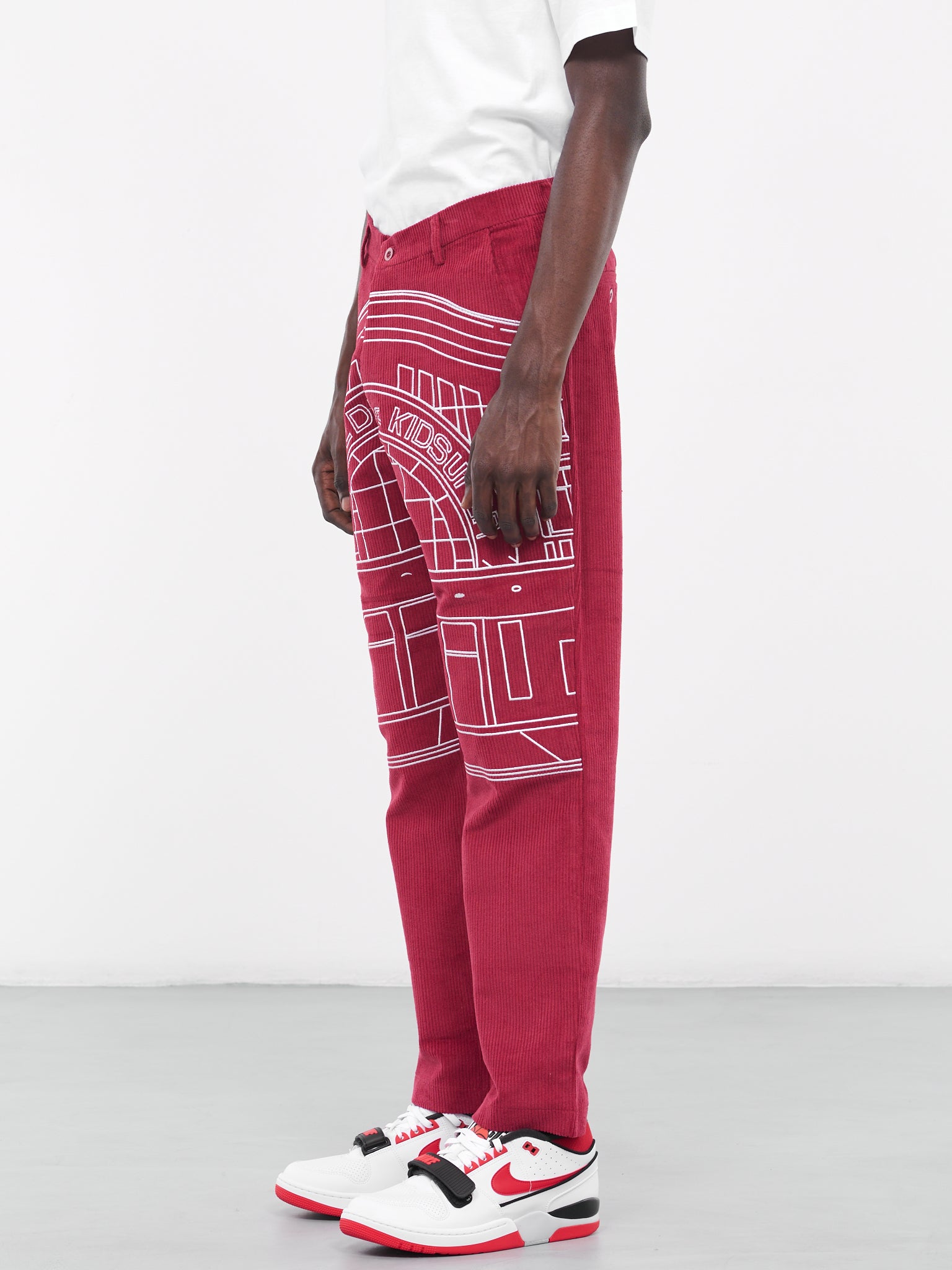 Comedie de KidSuper Suit Pants (SUB-7-BURGUNDY)