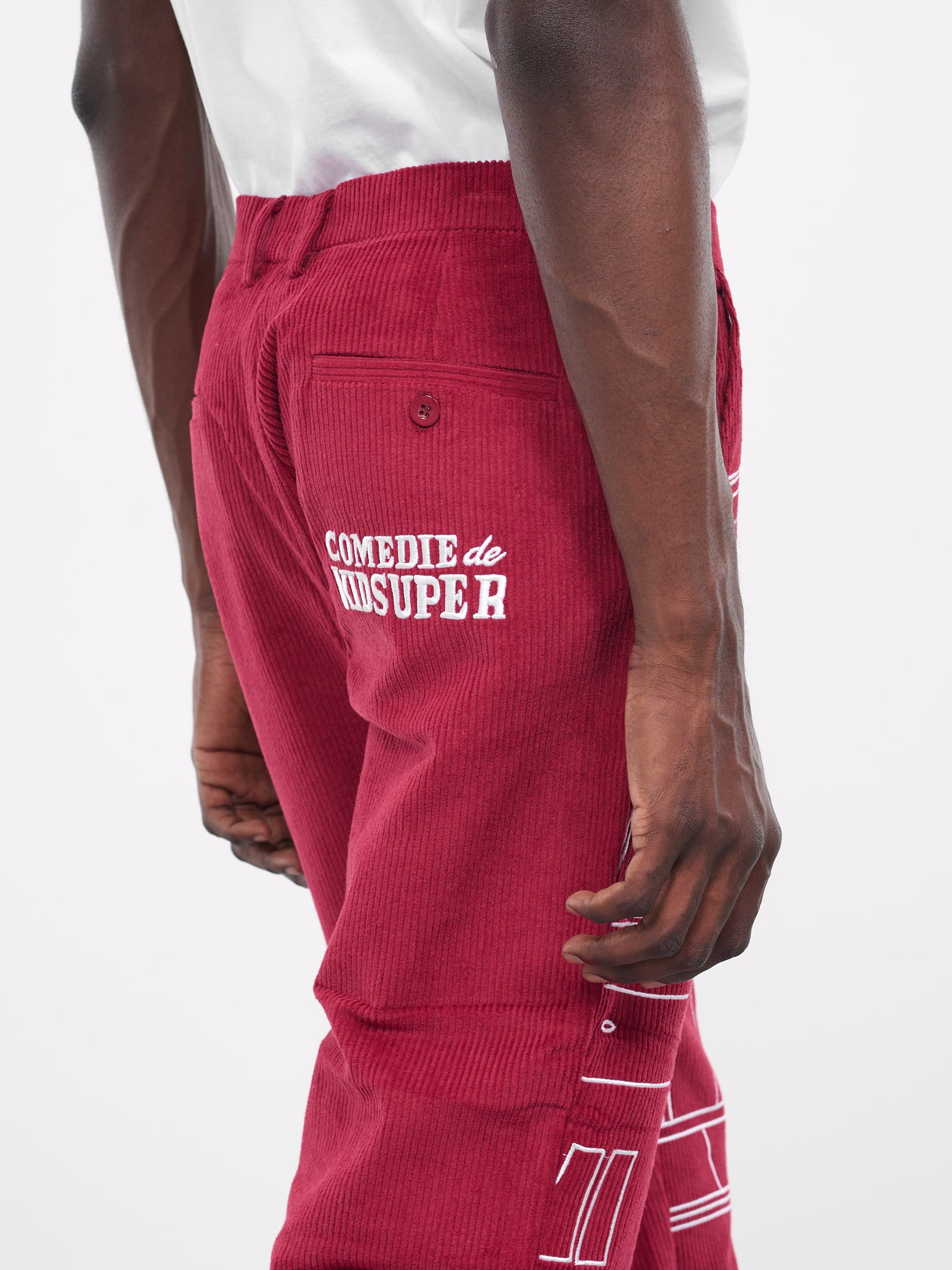 Comedie de KidSuper Suit Pants (SUB-7-BURGUNDY)