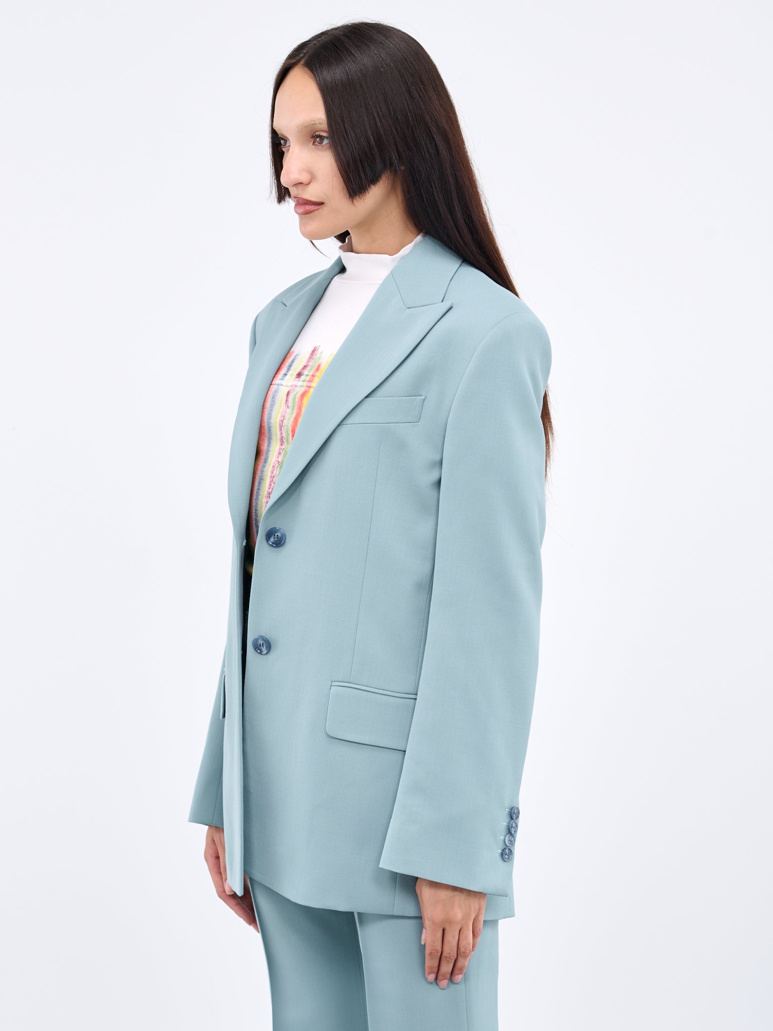 Suit Jacket (SUIT000508-AQUA-BLUE)