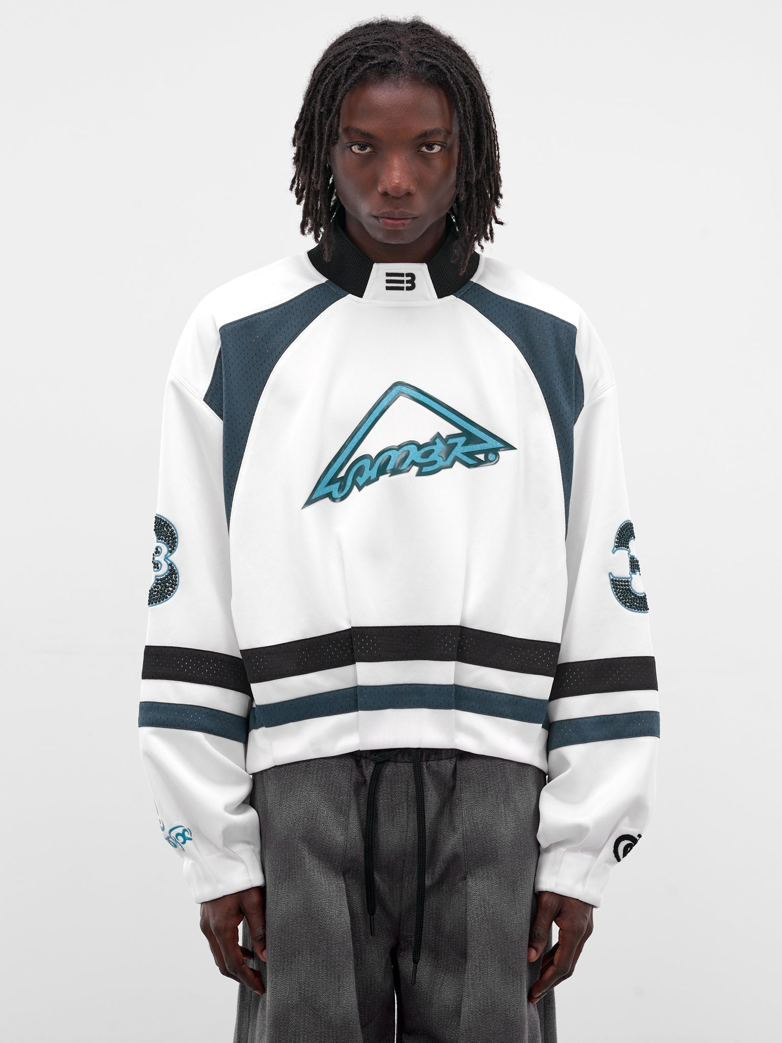 Ports White Oversized Hockey Jersey (SW-00-FW-FREE-WHITE)