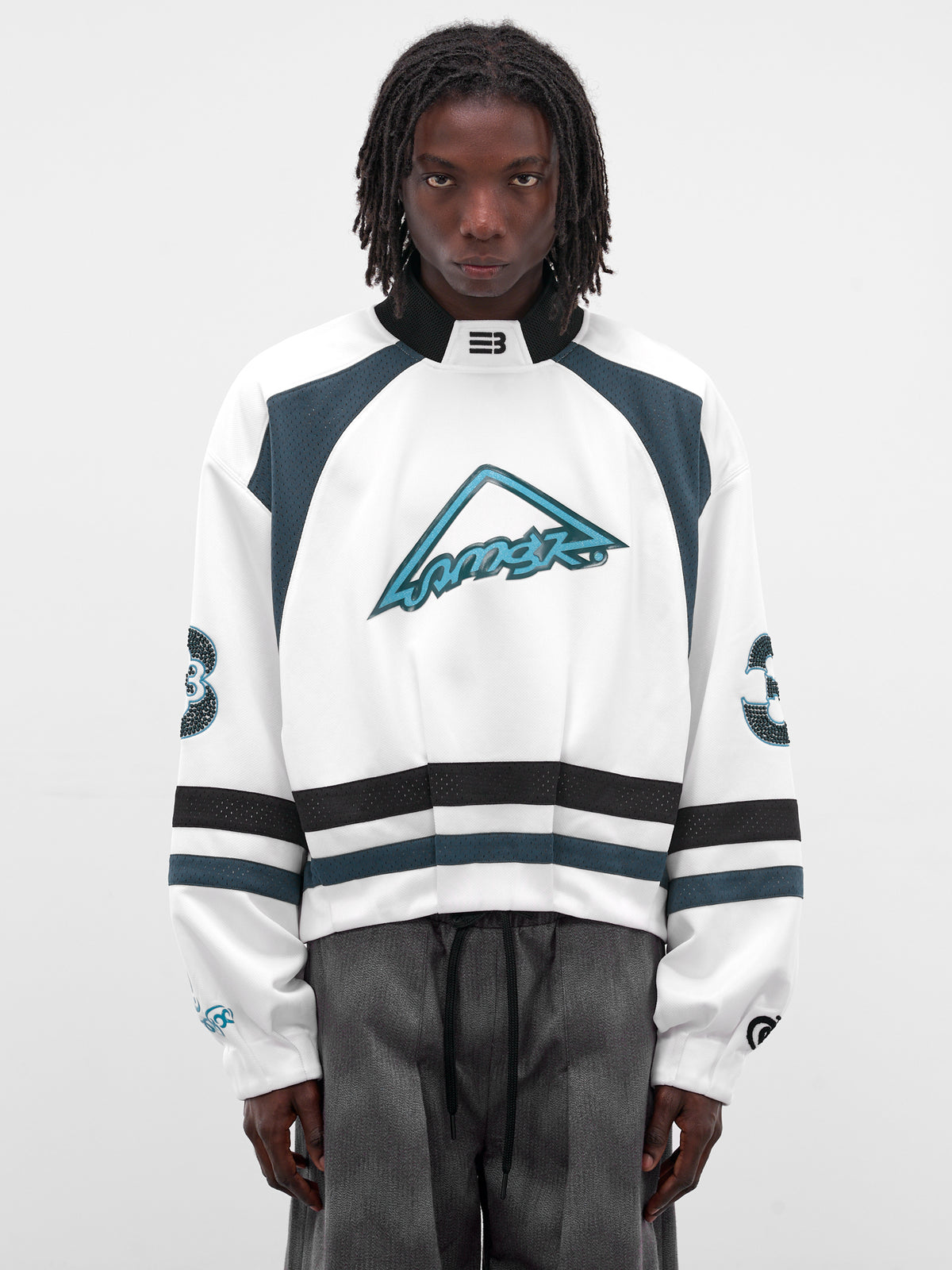 Ports White Oversized Hockey Jersey (SW-00-FW-FREE-WHITE)