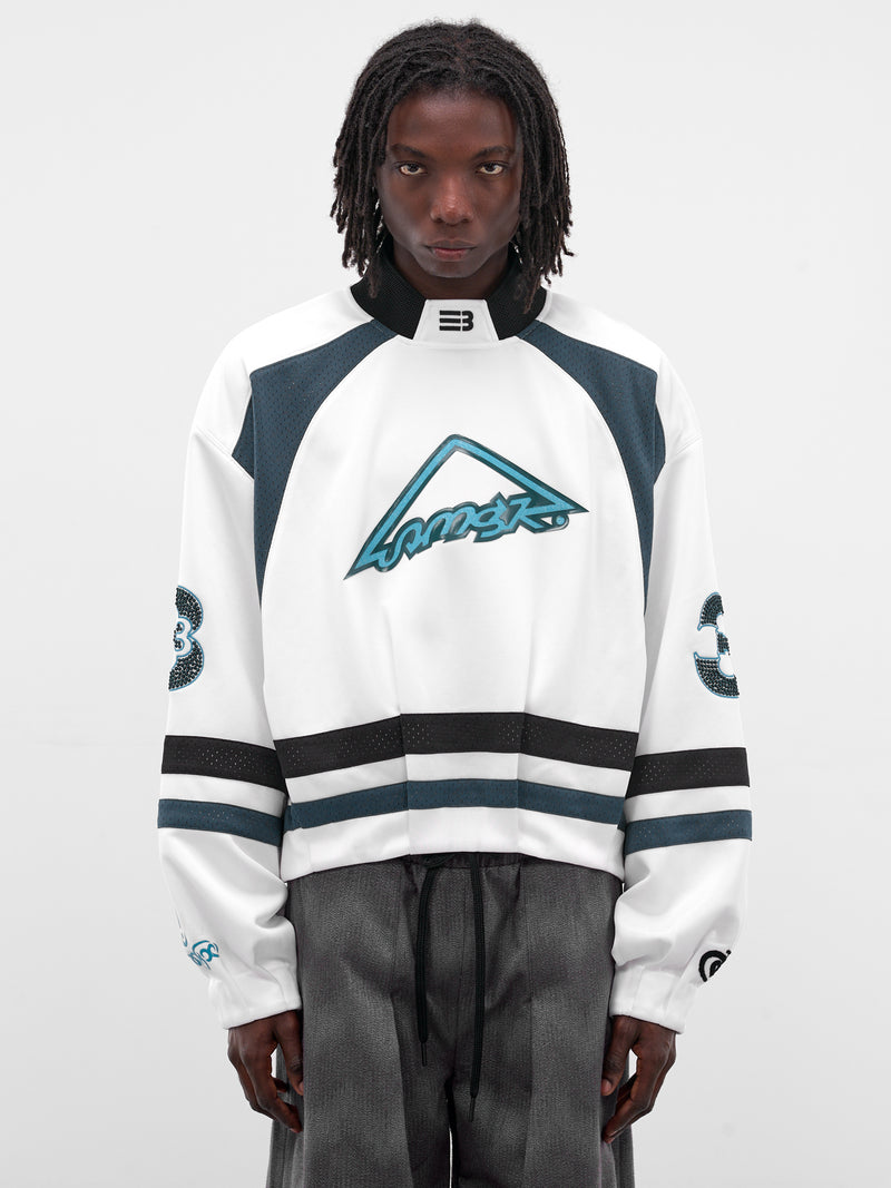 Ports White Oversized Hockey Jersey (SW-00-FW-FREE-WHITE)