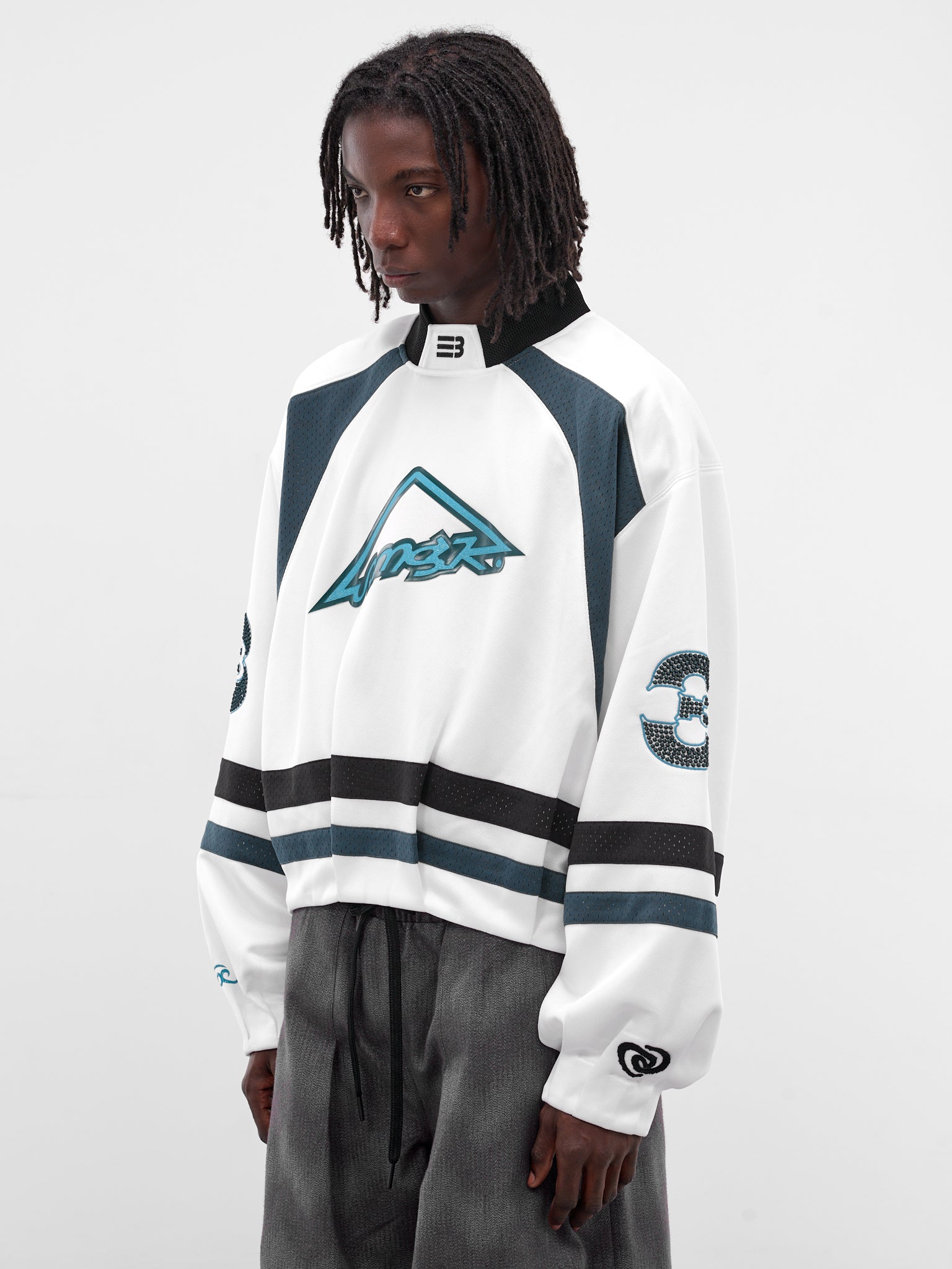 Ports White Oversized Hockey Jersey (SW-00-FW-FREE-WHITE)