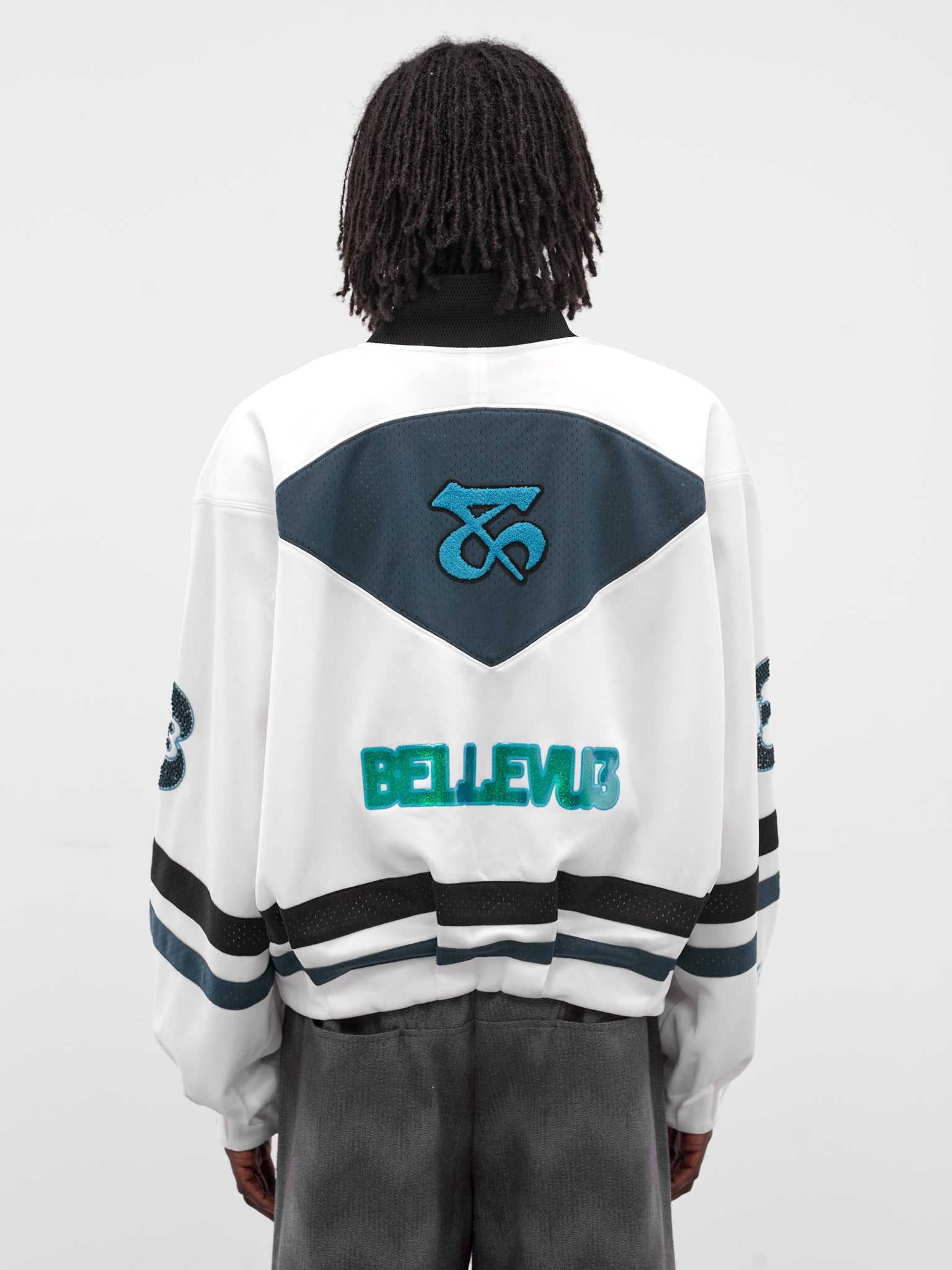 Ports White Oversized Hockey Jersey (SW-00-FW-FREE-WHITE)