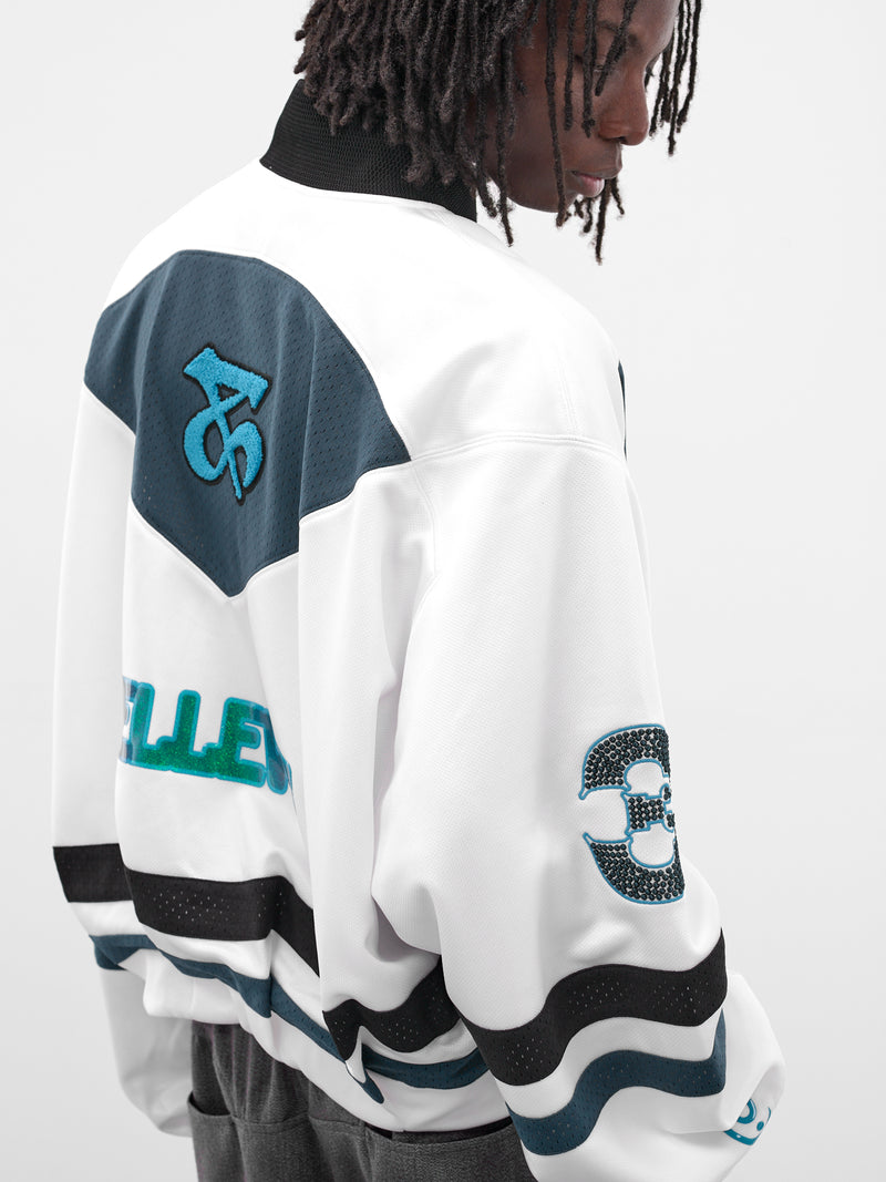 Ports White Oversized Hockey Jersey (SW-00-FW-FREE-WHITE)
