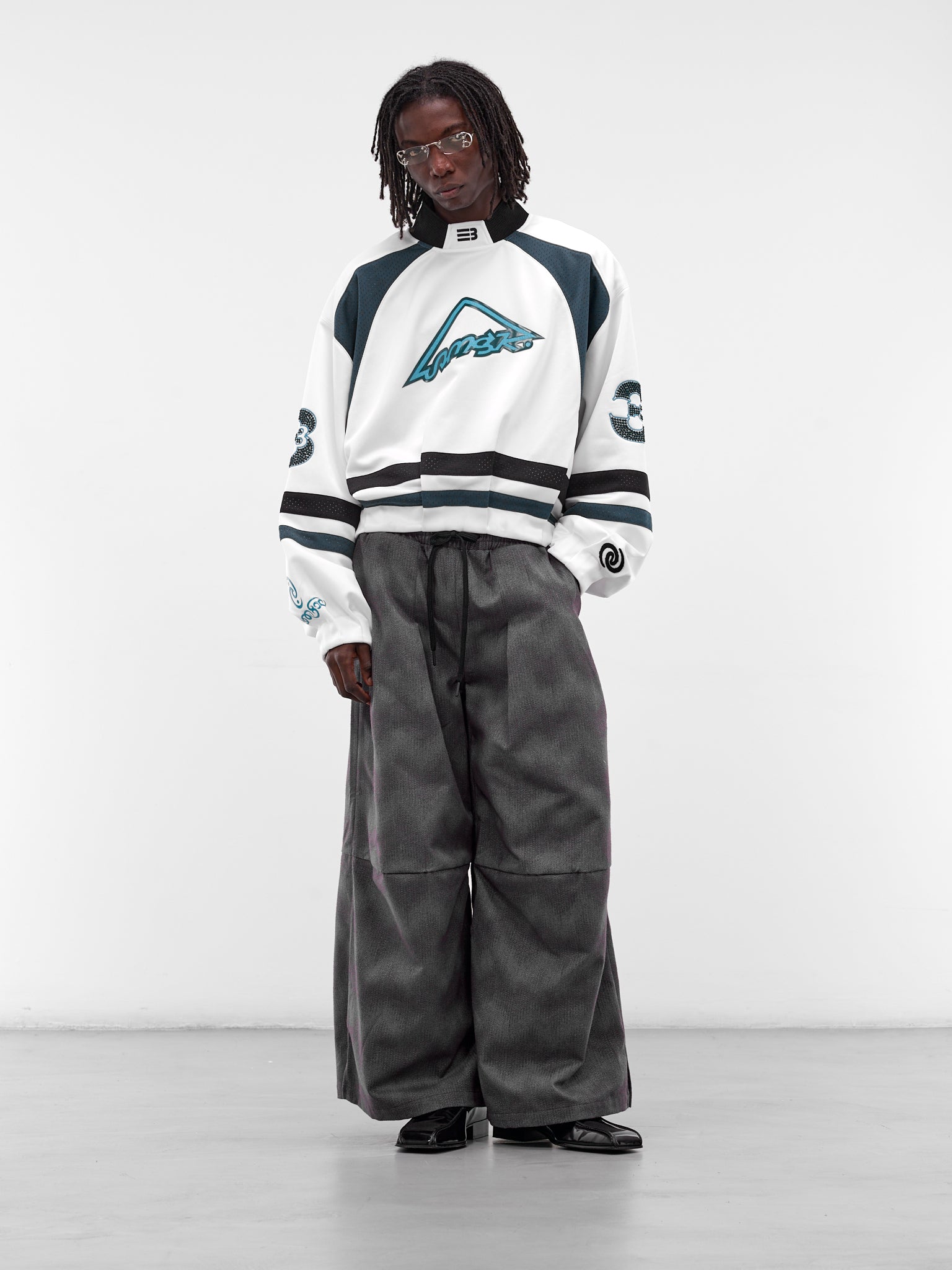 Ports White Oversized Hockey Jersey (SW-00-FW-FREE-WHITE)