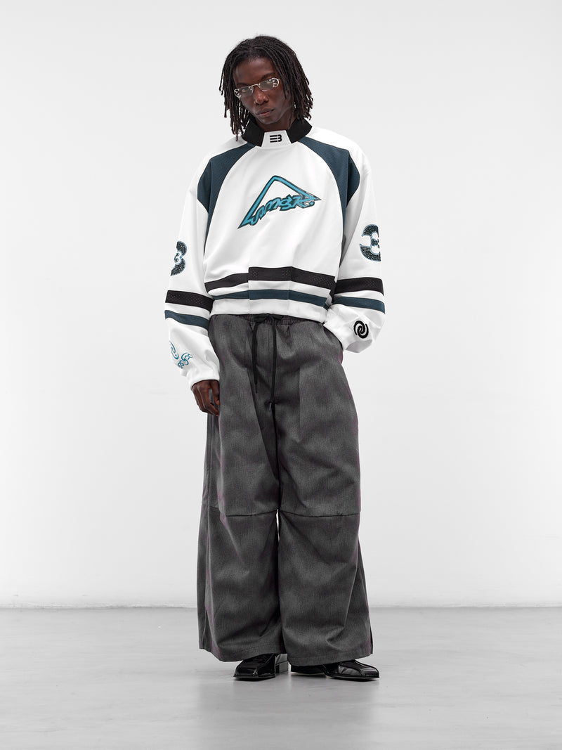 Ports White Oversized Hockey Jersey (SW-00-FW-FREE-WHITE)