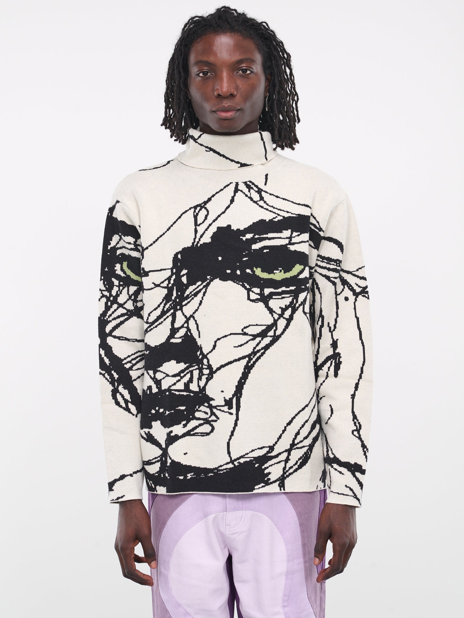 Scribble Woman Sweater (SW-03-WHITE)