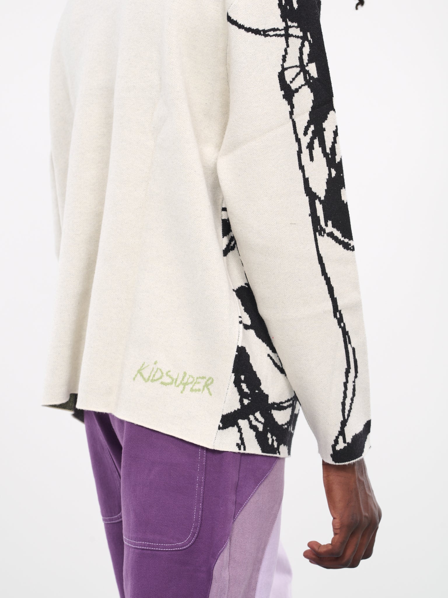 Scribble Woman Sweater (SW-03-WHITE)