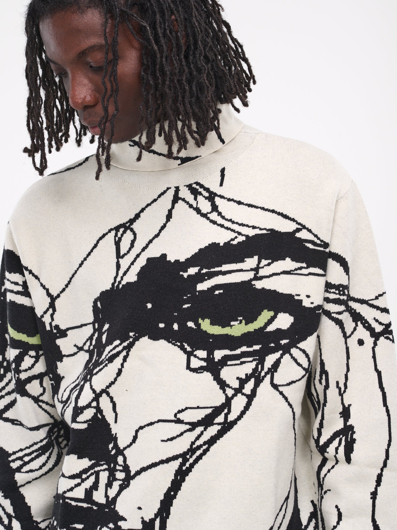 Scribble Woman Sweater (SW-03-WHITE)