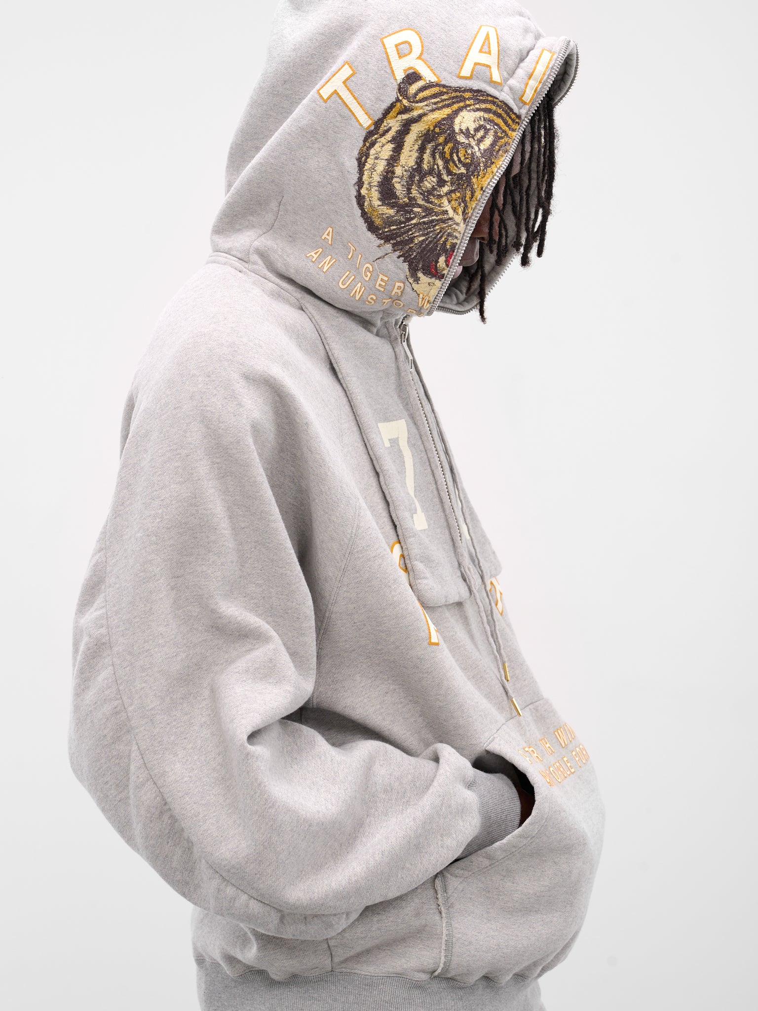 Gray 'Tiger Ascend' Graphic Hoodie (SW-SV-NGA-1004-GRAY)