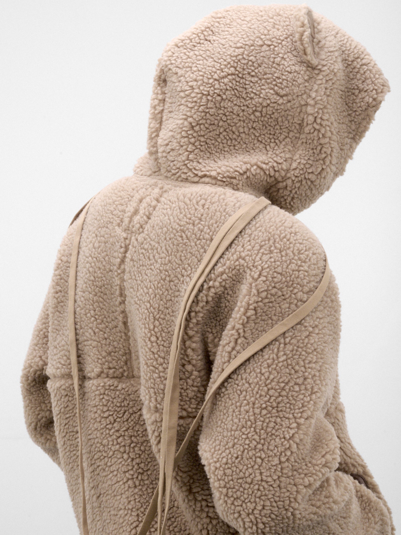 Wool Boa Pajama Zip-Up Jacket (SW-SV-NRA-1004 -BROWN)