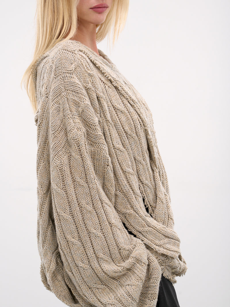 Beige Frederico Interwoven Knit Sweater (SW01ST-FREDERICO-STONE)