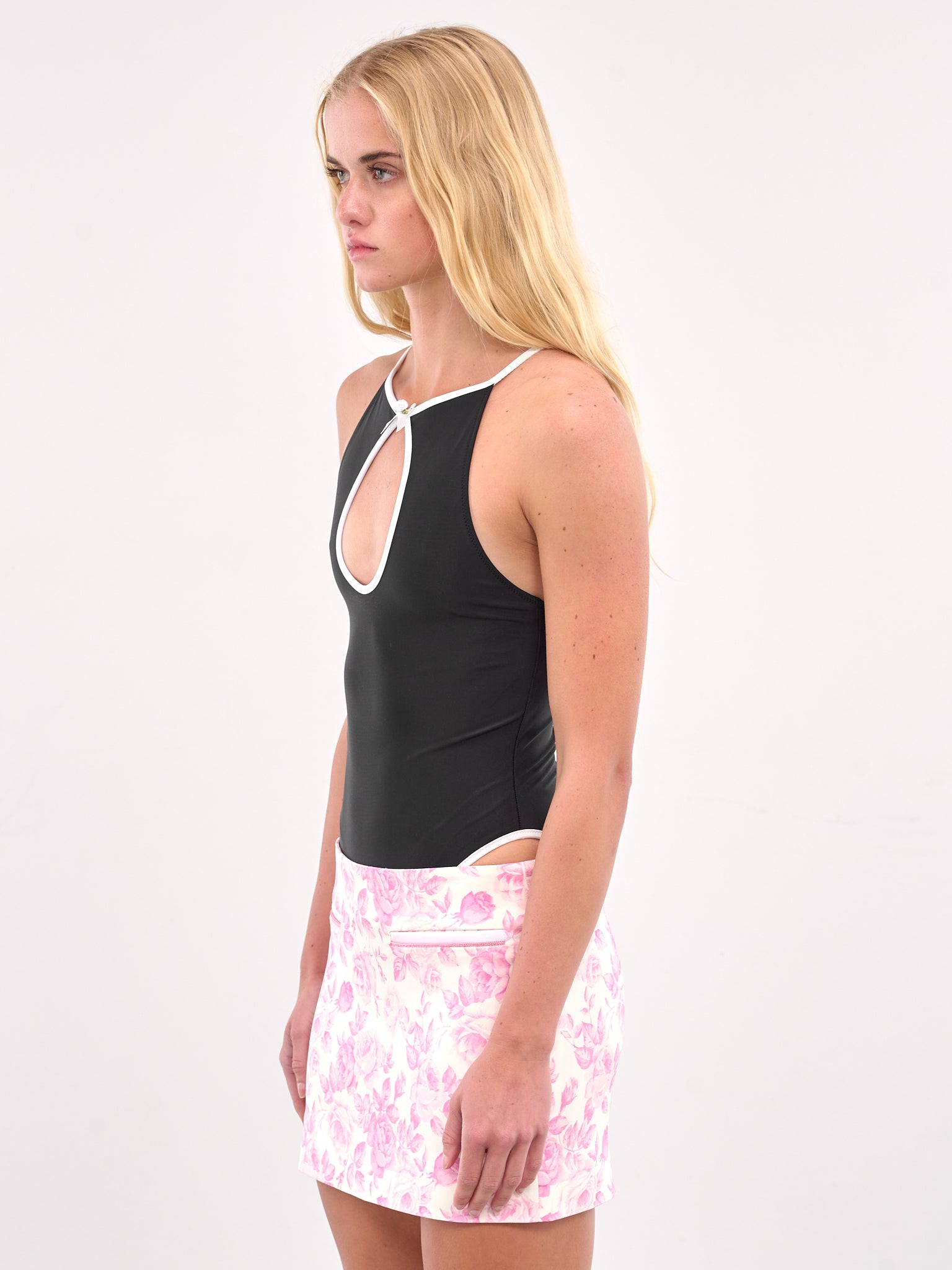 Cut-Out One Piece Swimsuit (SWIM12-BLACK)
