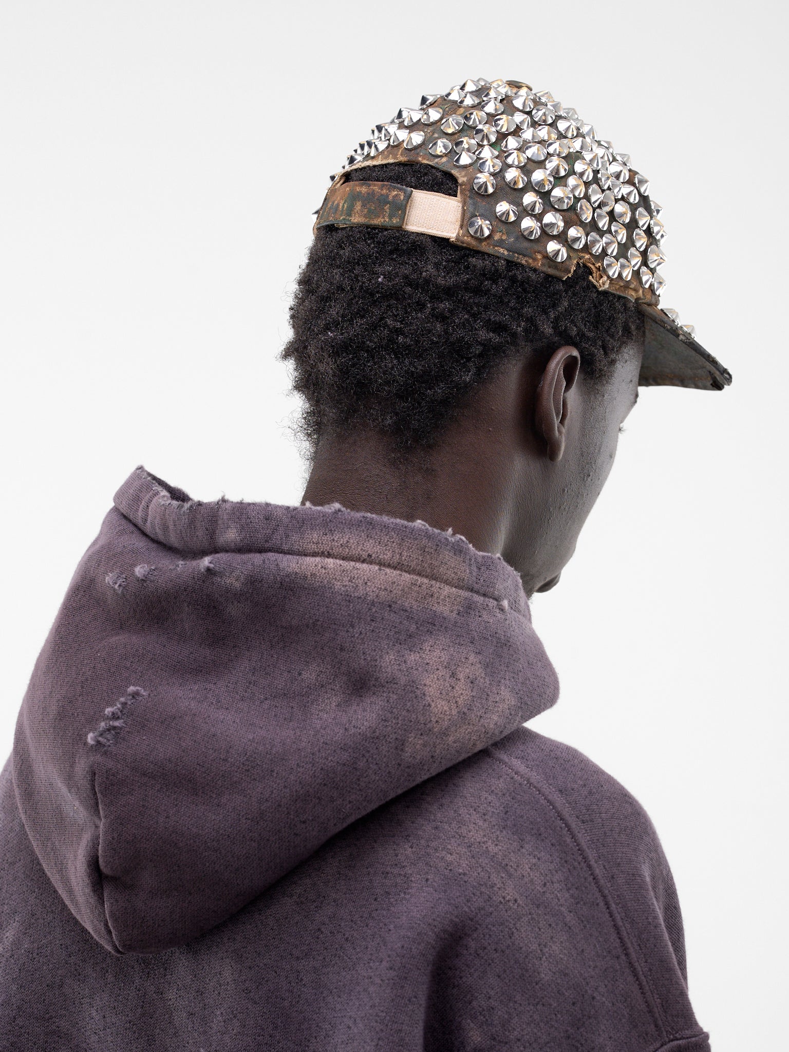 Brown Studded Patch Camo Cap (SXY02AP-T1532-772-BROWN)