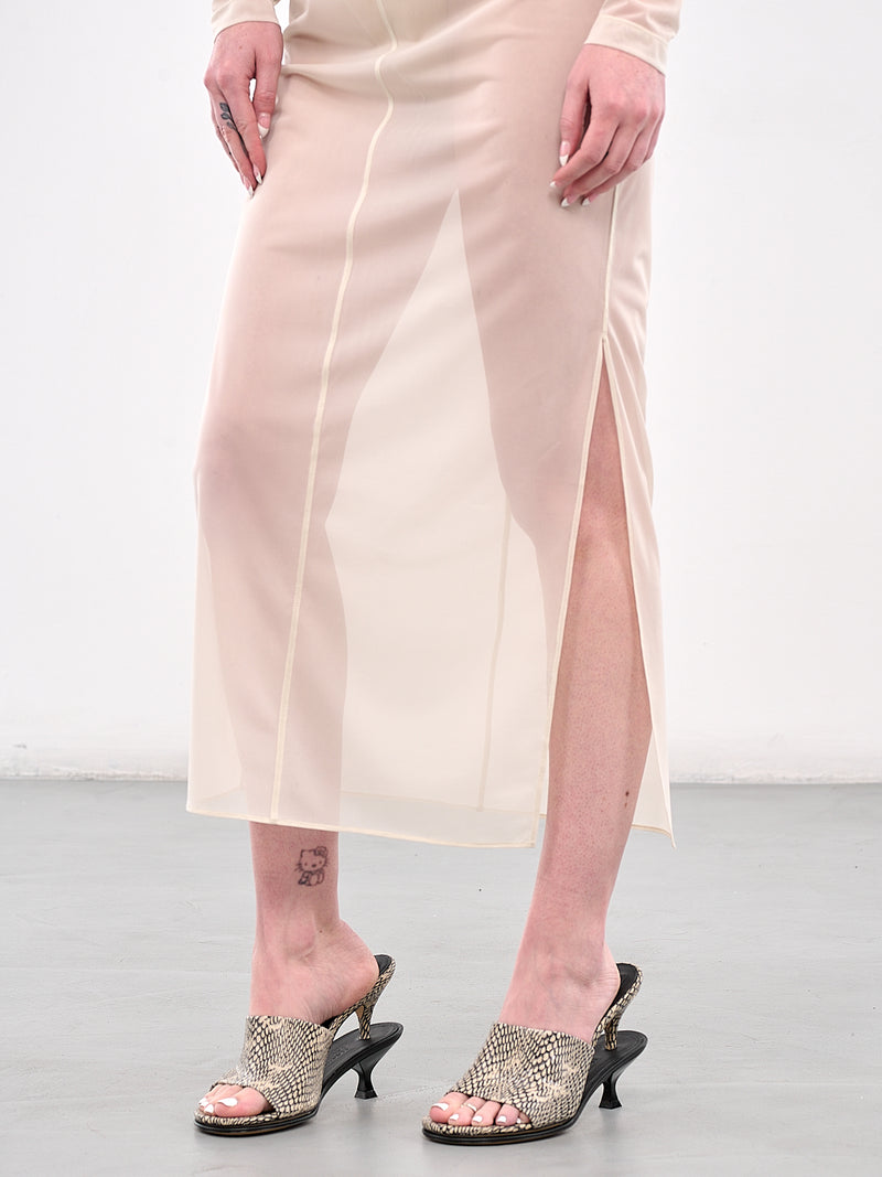 Sheer Maxi Dress (SY-D23-IVORY)