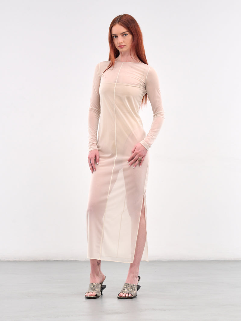Sheer Maxi Dress (SY-D23-IVORY)
