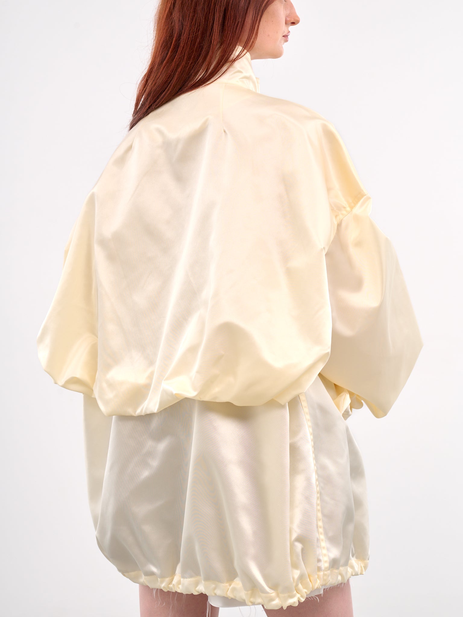 Satin Zip Jacket (SY-J17-IVORY)