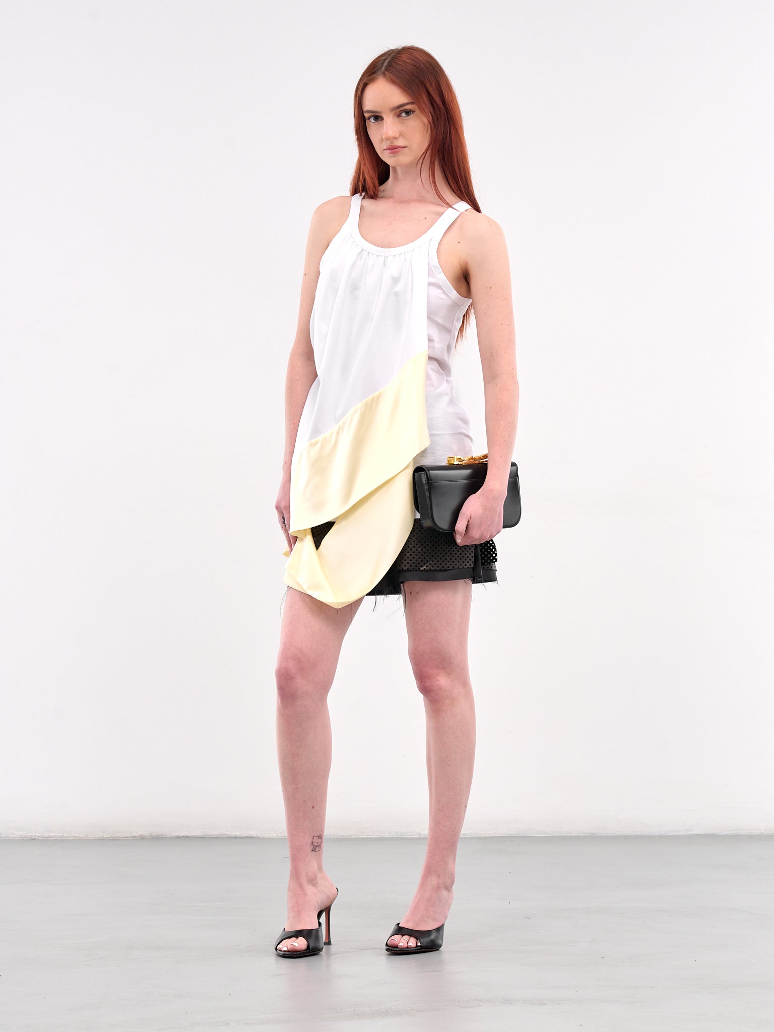 Bias Draped Tank (SY-T46-WHITE)