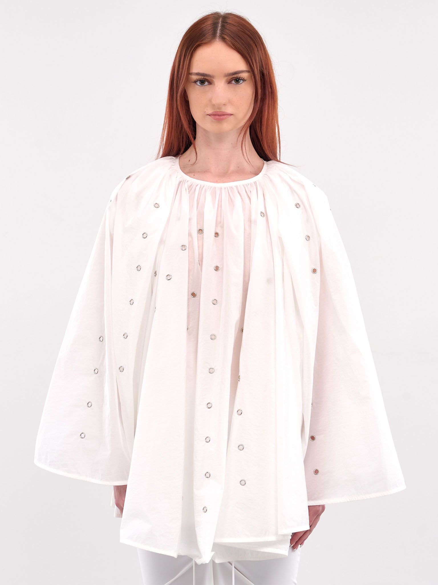 Eyelet Blouse (SY-T48-WHITE)
