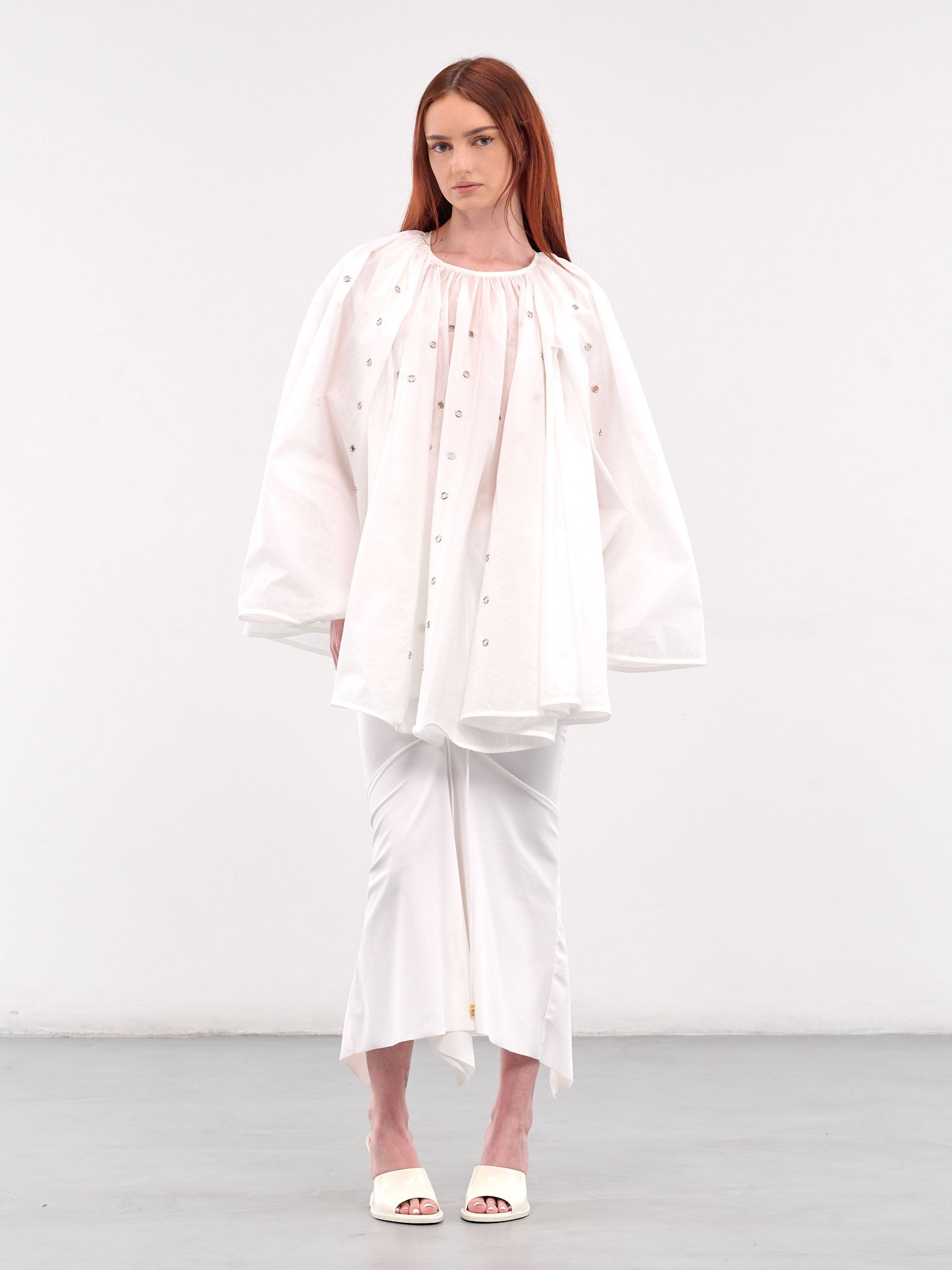 Eyelet Blouse (SY-T48-WHITE)