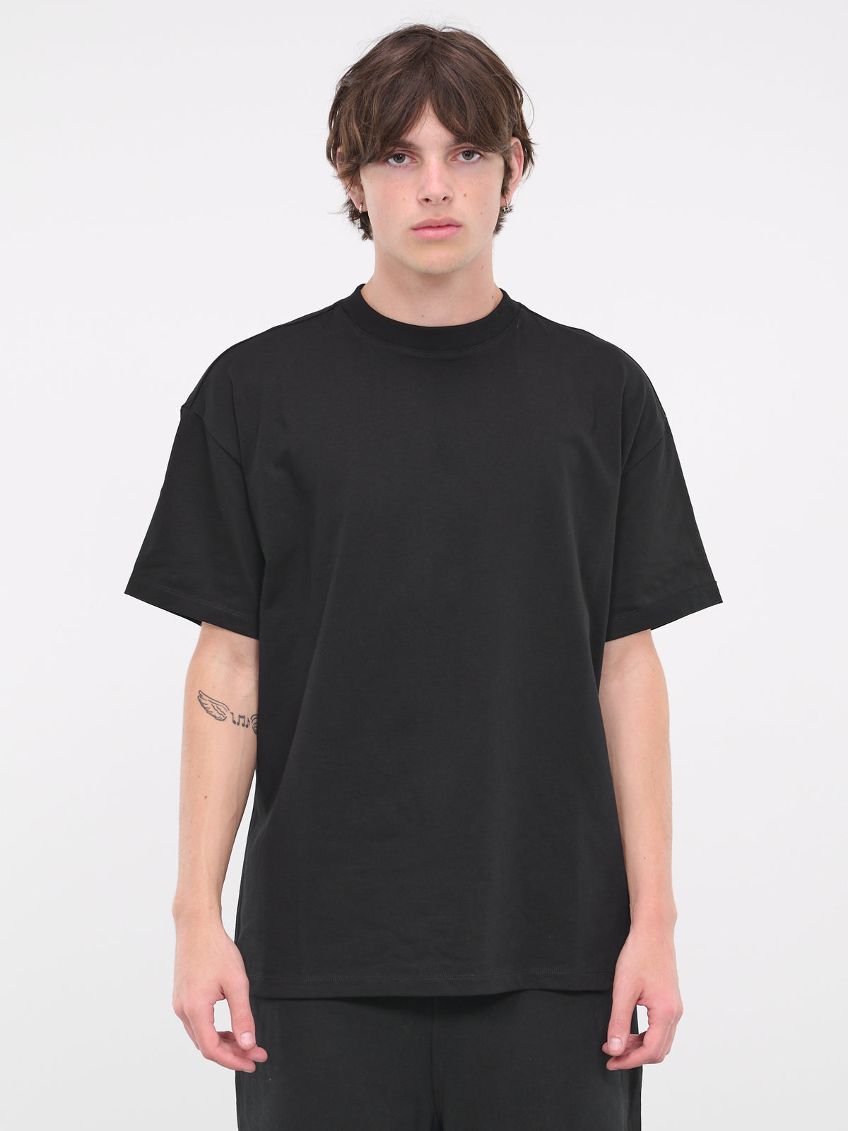 Oversized Tee Shirt Knit (T001-BLACK)